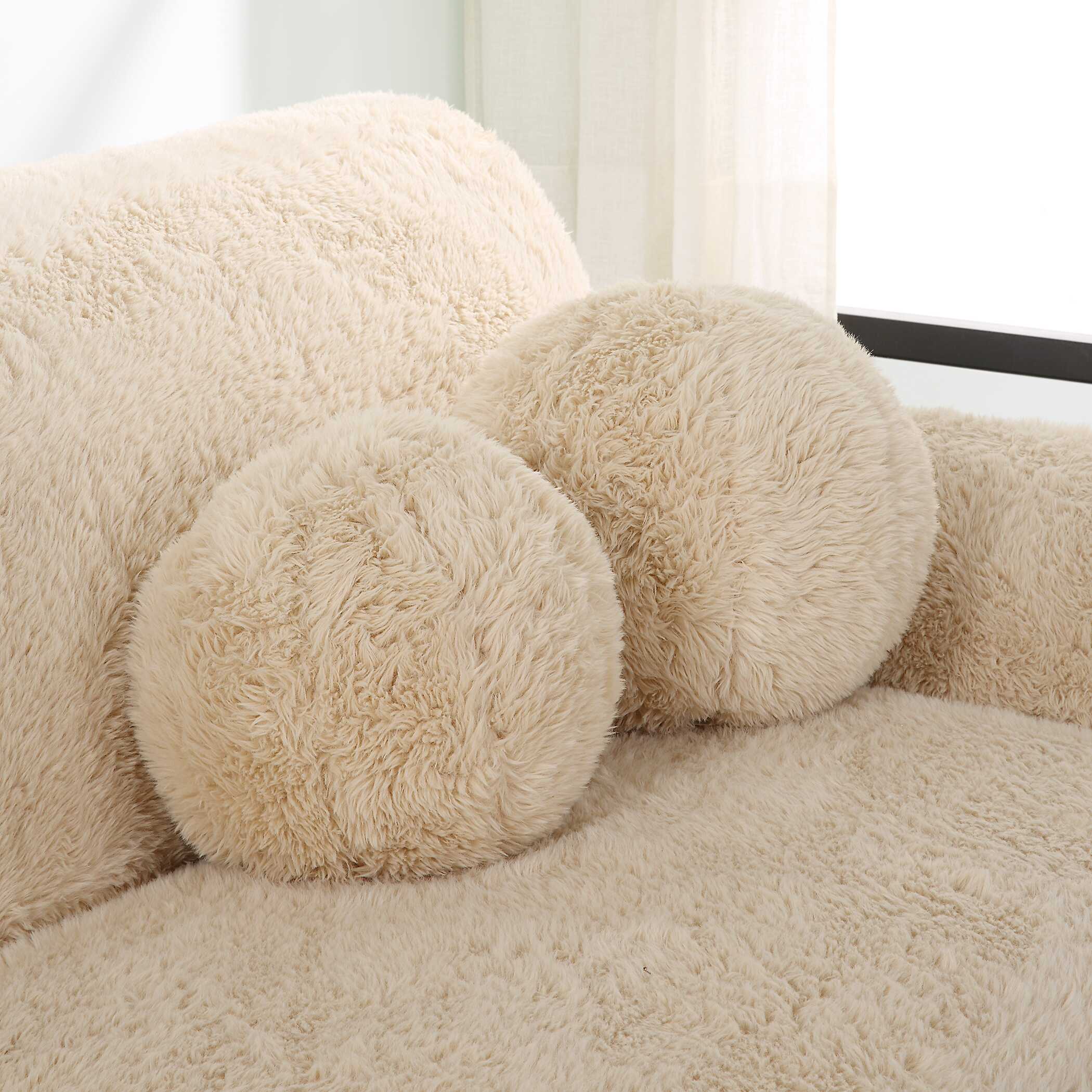 Abide Ball Sheepskin Pillows Set/2