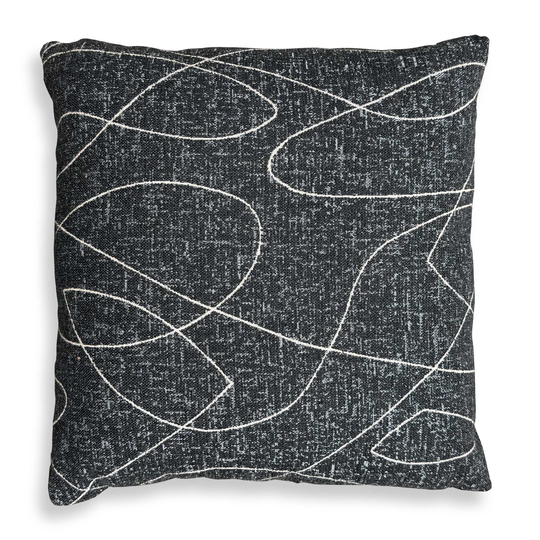 Loopy Loop Outdoor Onyx Pillow