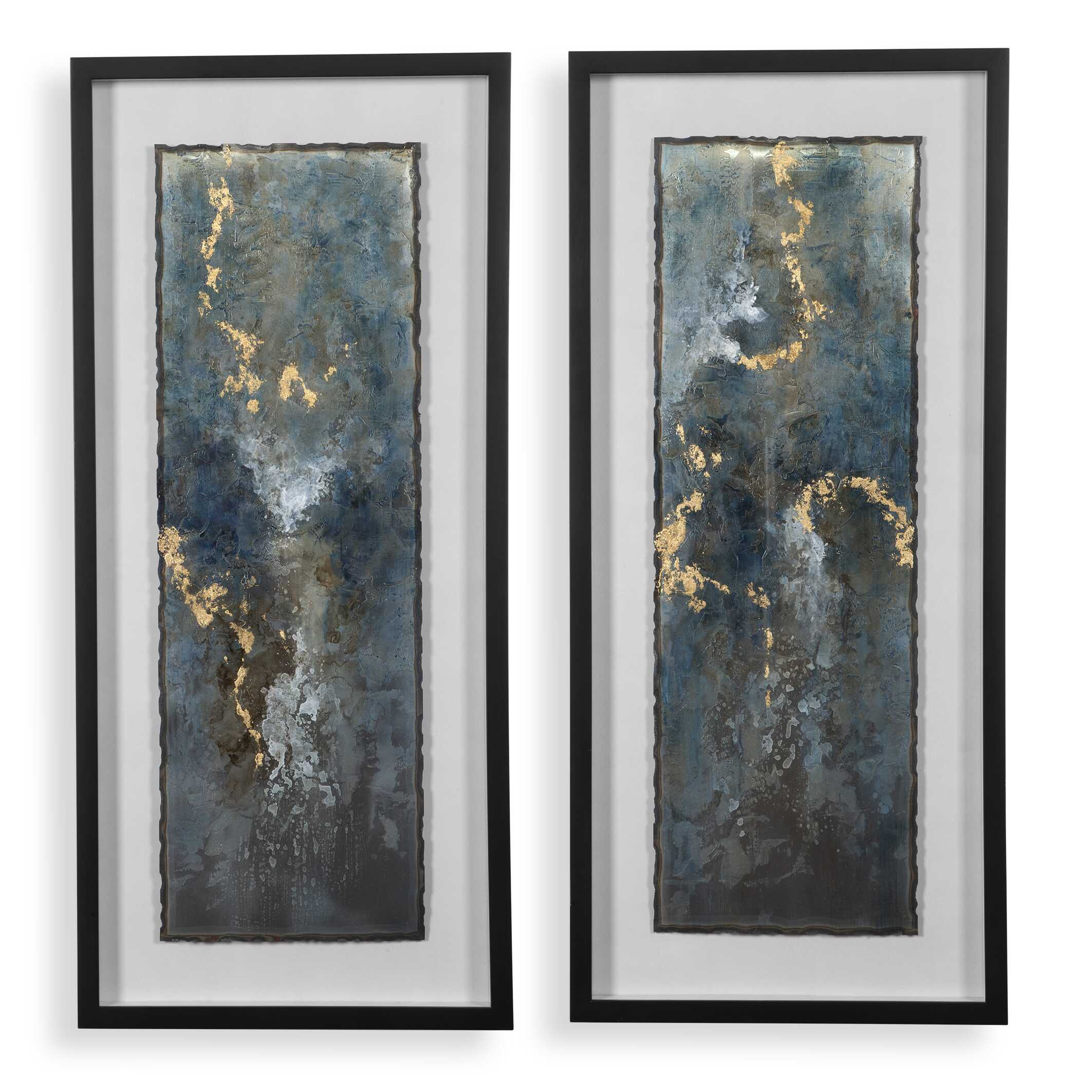 Glimmering Agate Abstract Prints Set/2