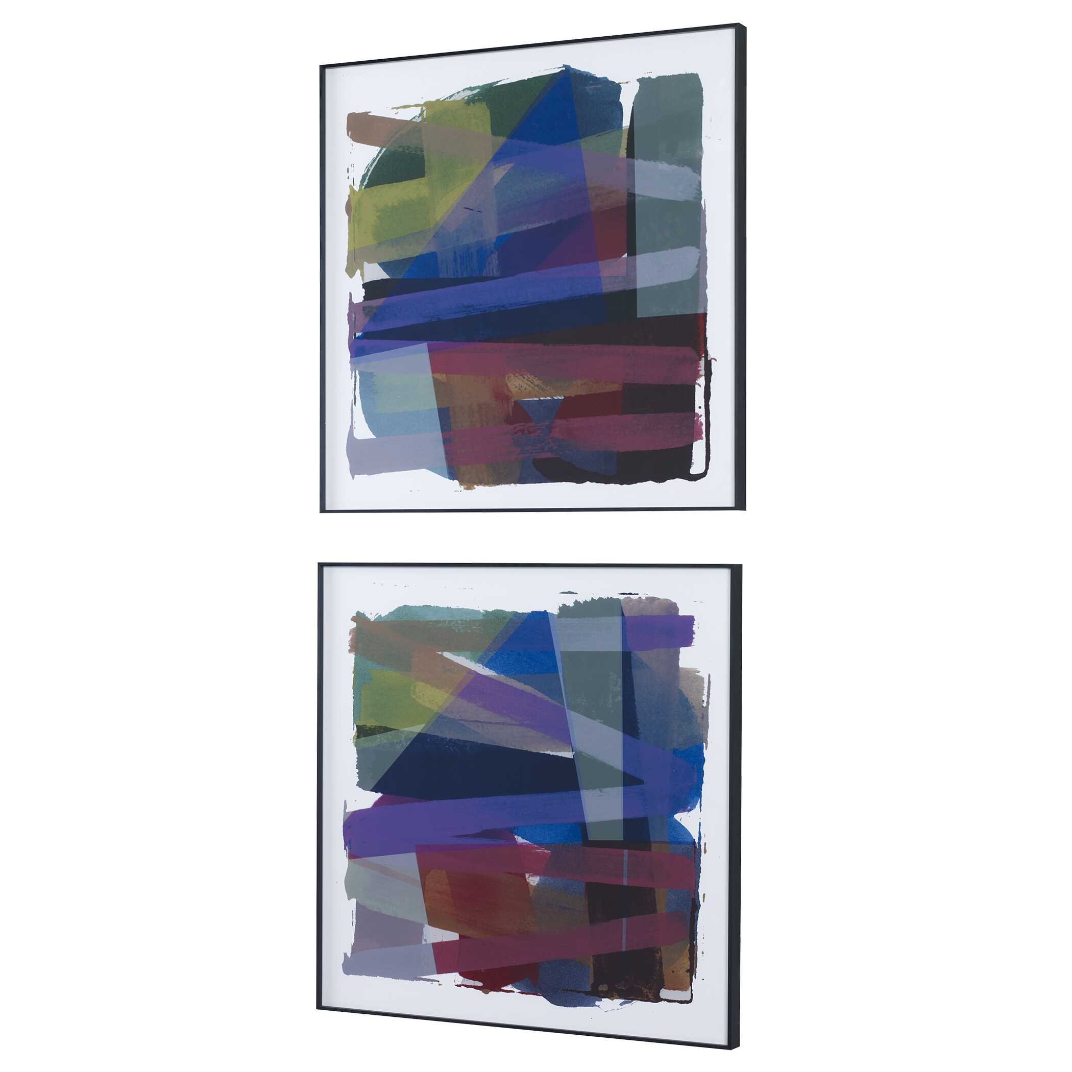 Vivacious Abstract Framed Prints Set/2