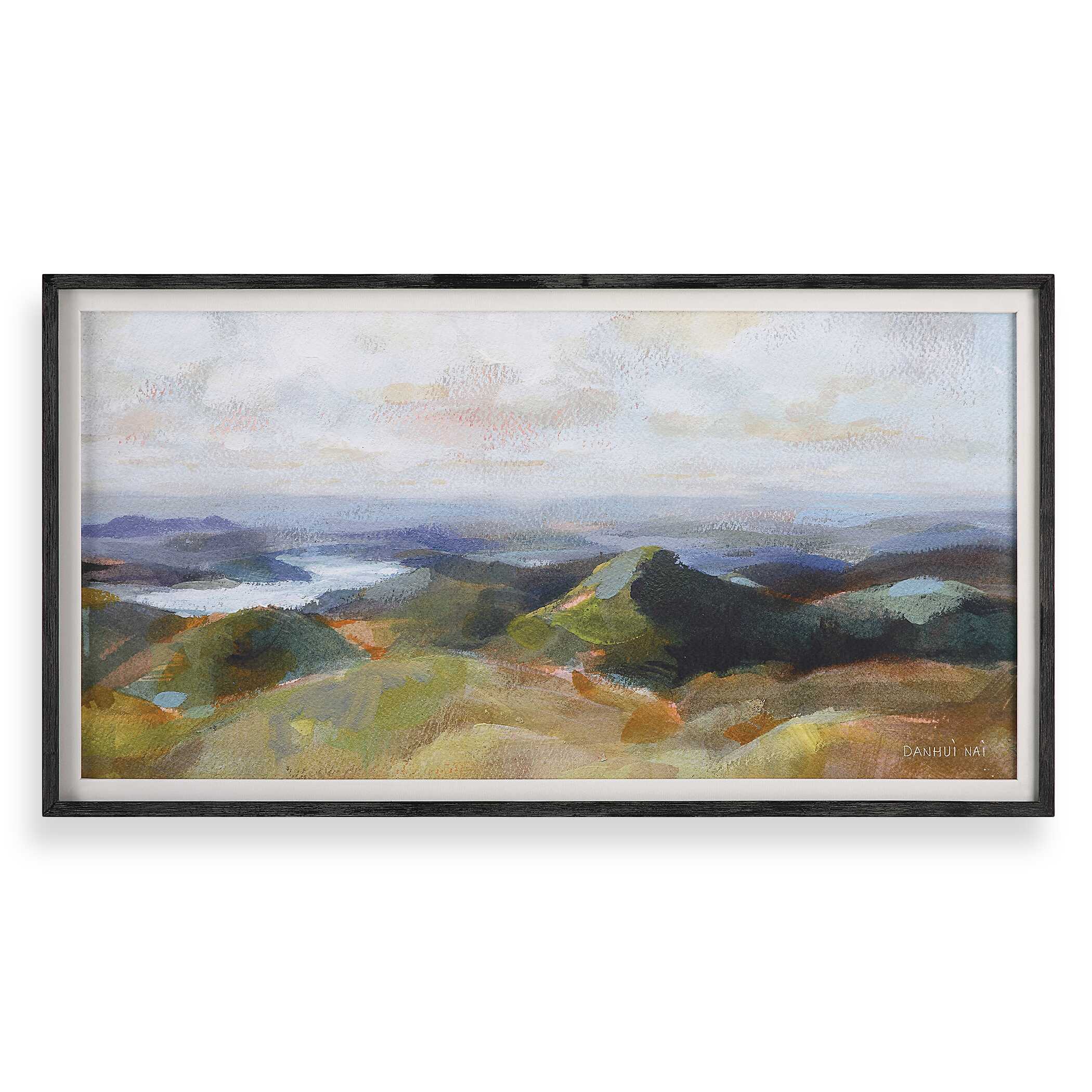 Above The Lakes Framed Landscape Print
