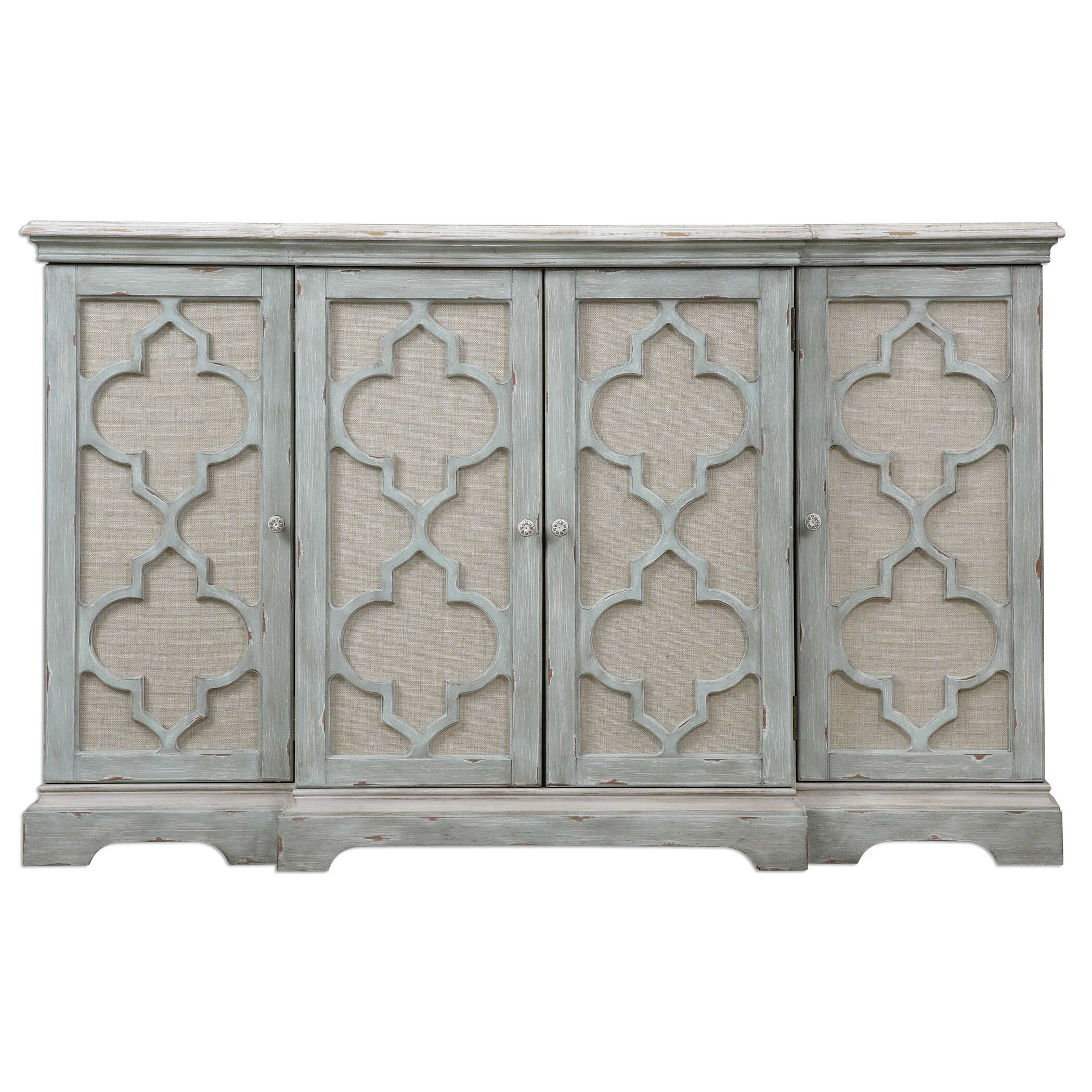 Sophie 4 Door Grey Cabinet