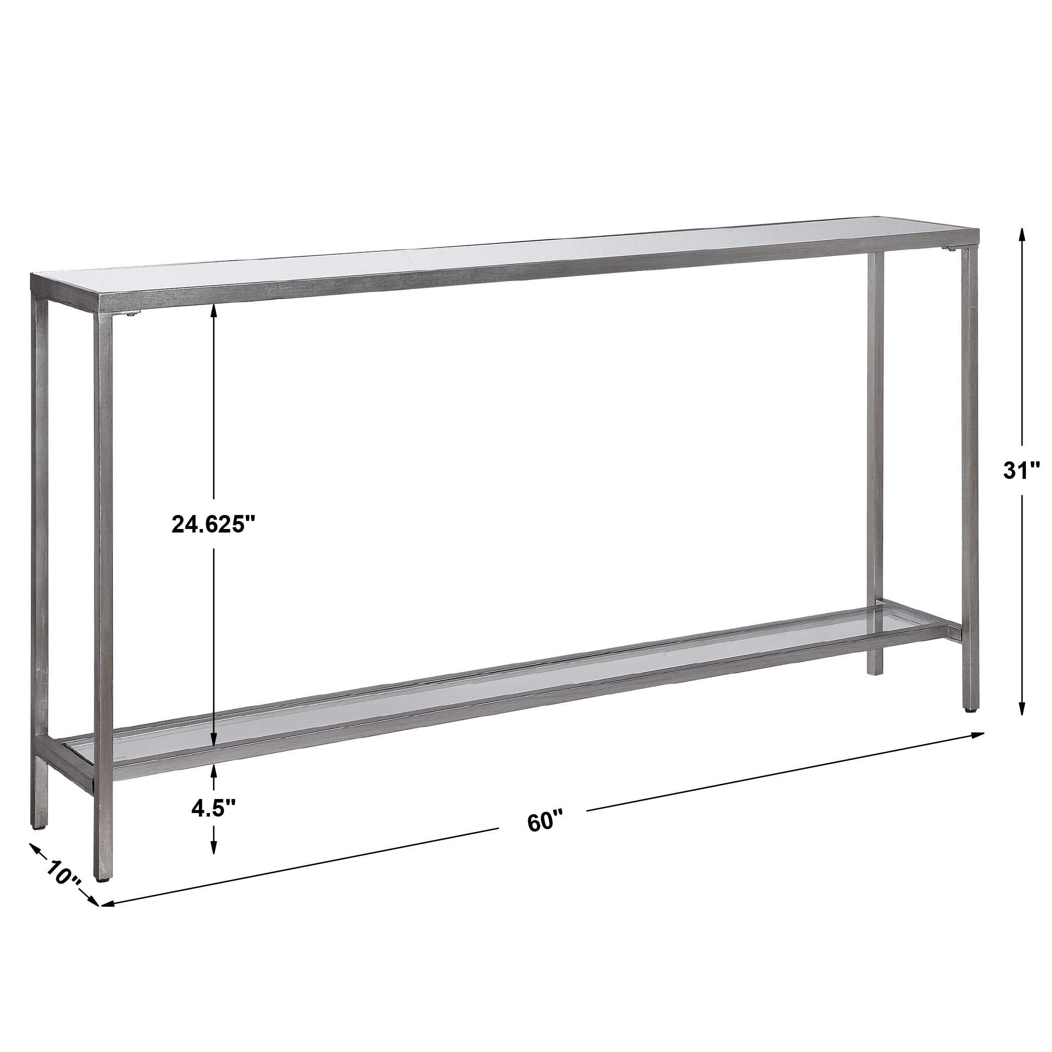 Hayley Silver Console Table