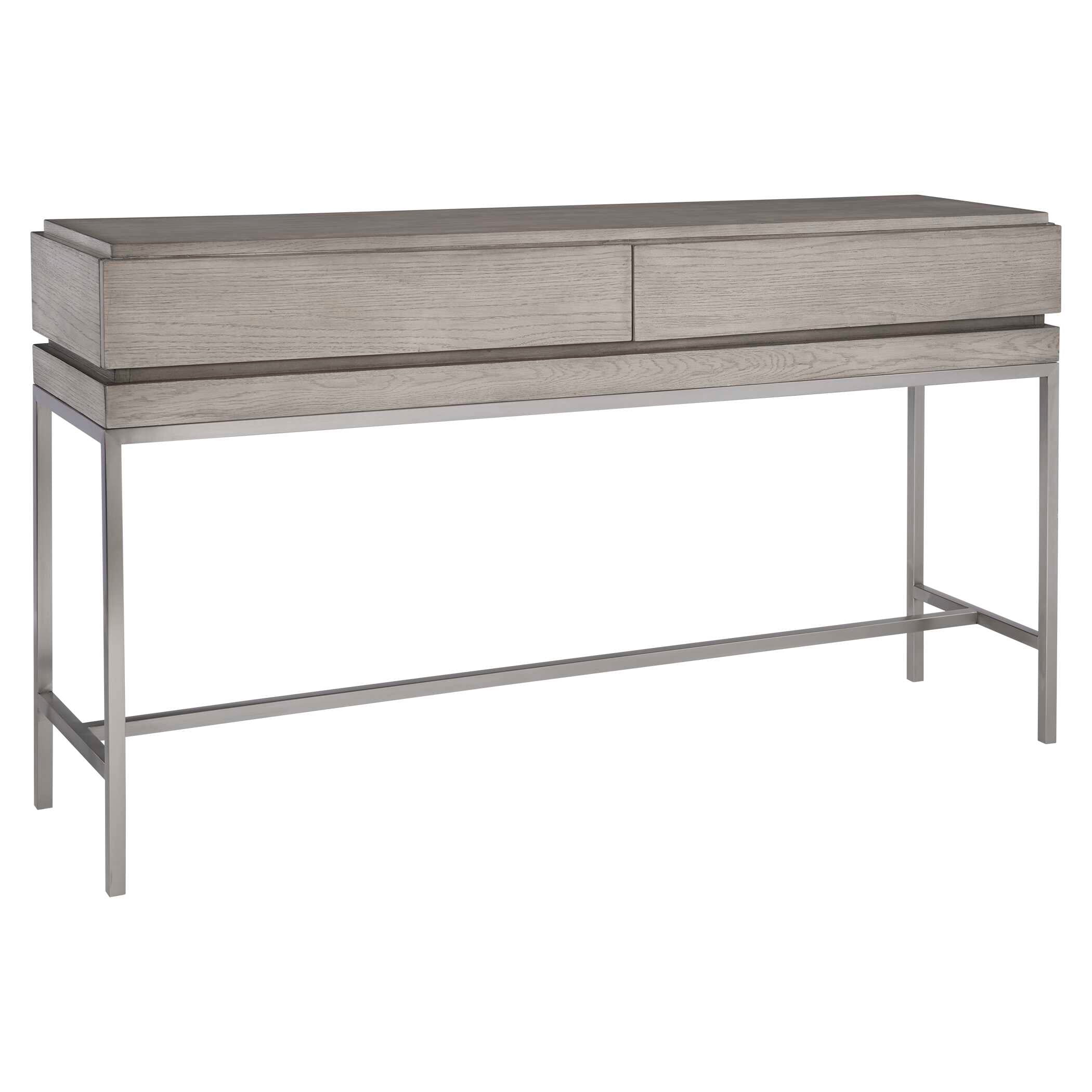 Kamala Gray Oak Console Table