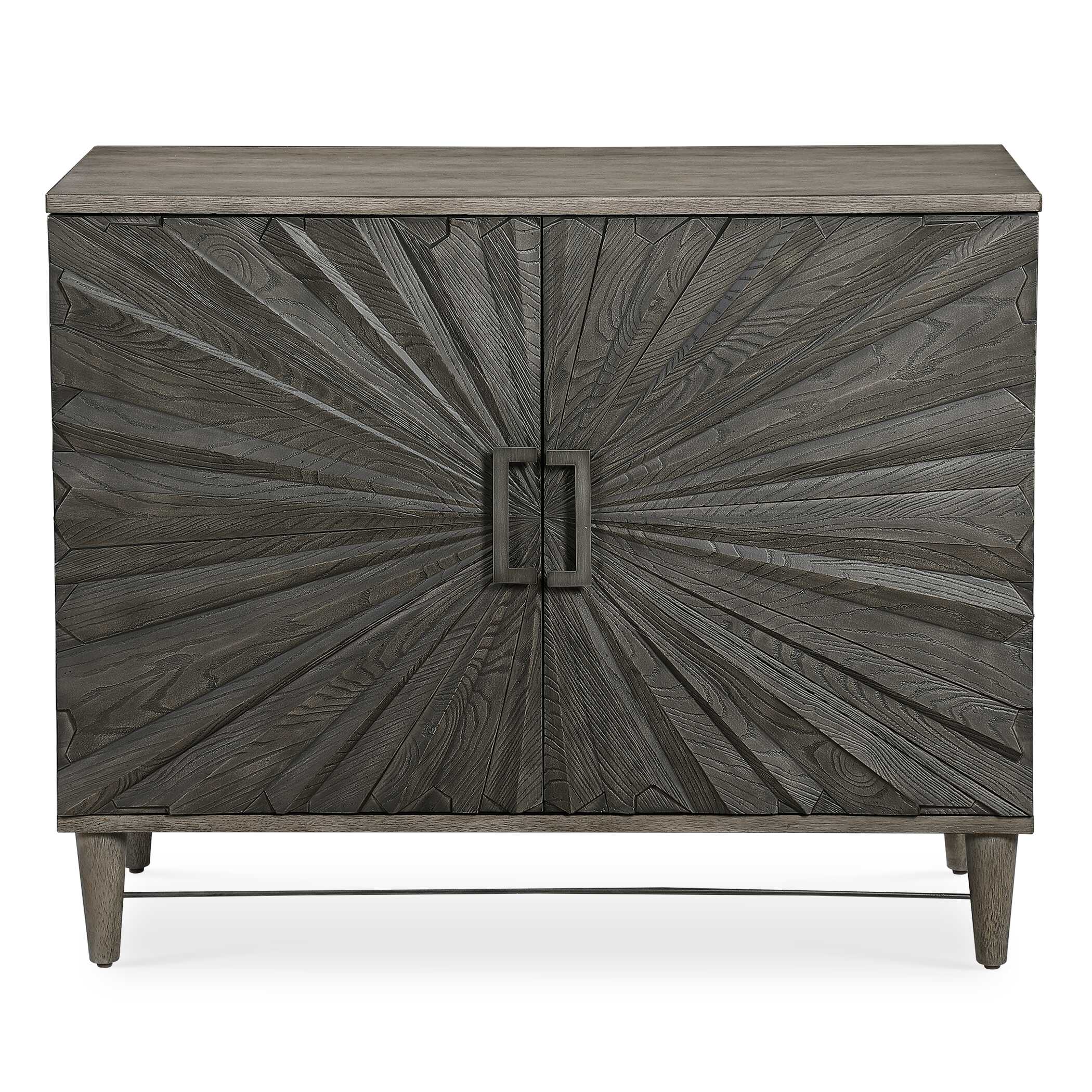 Shield Gray Oak 2 Door Cabinet