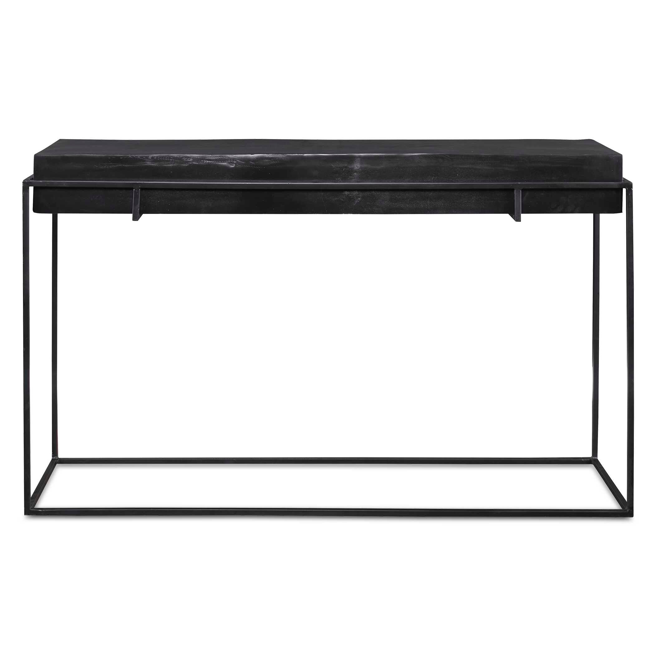 Telone Modern Black Console Table