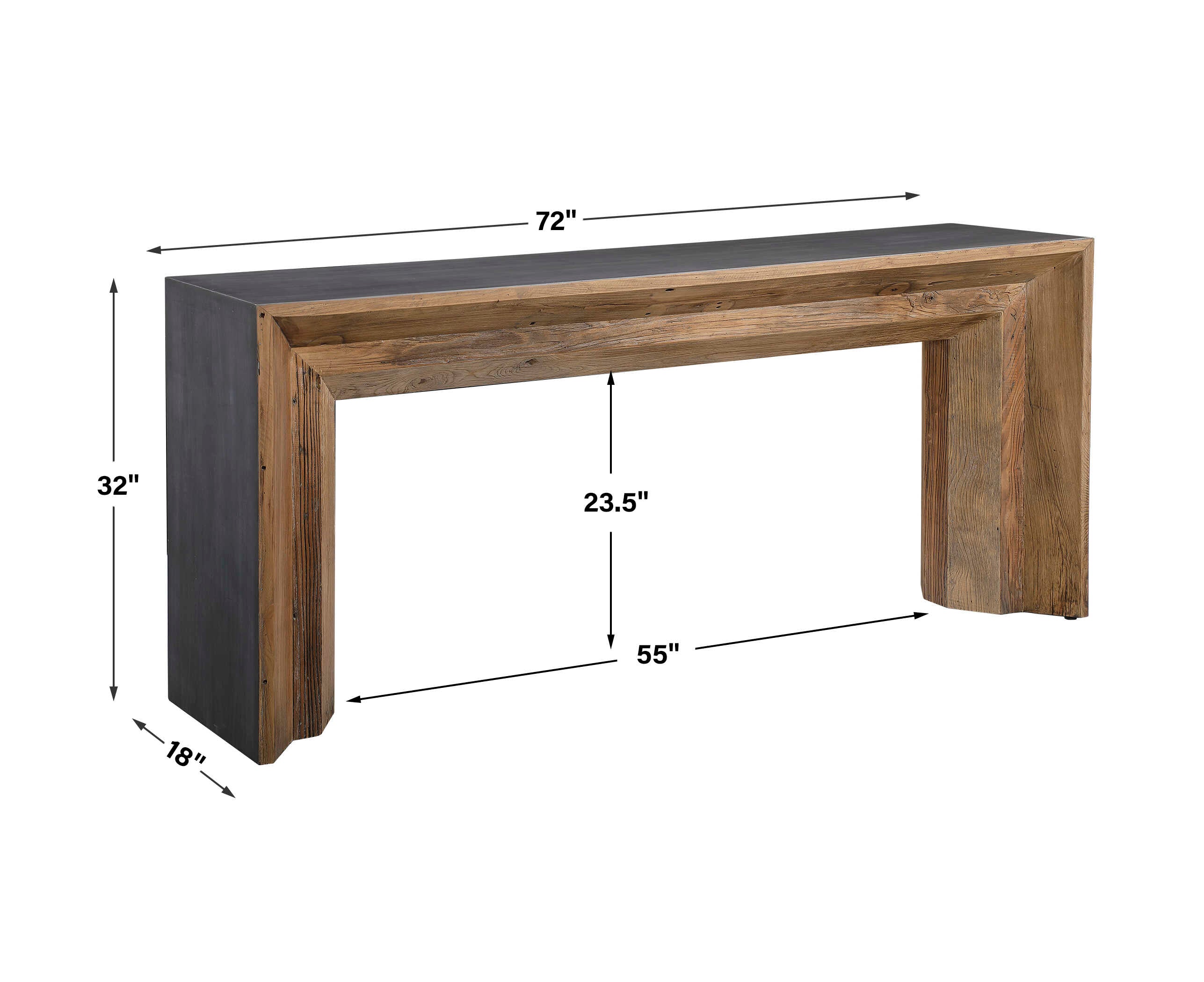 Vail Reclaimed Wood Console Table