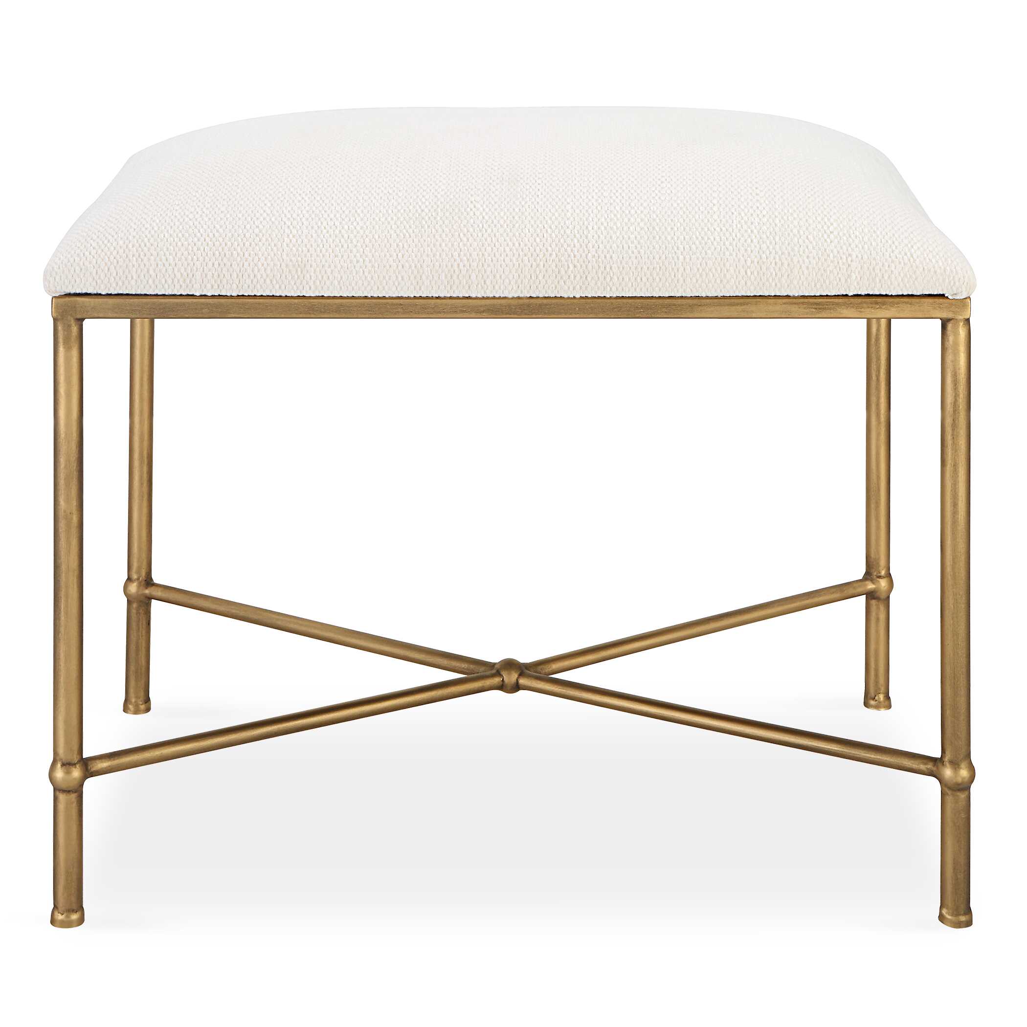 Avenham Small Gold Framed Bench