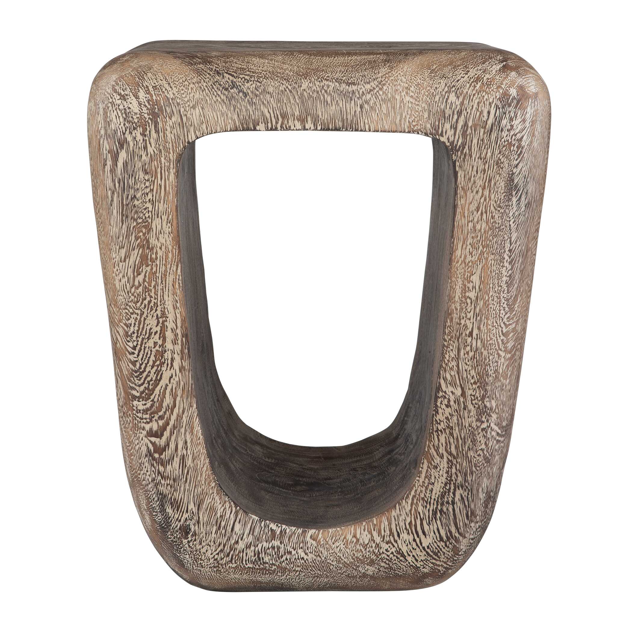 Loophole Bleached Wash Accent Stool