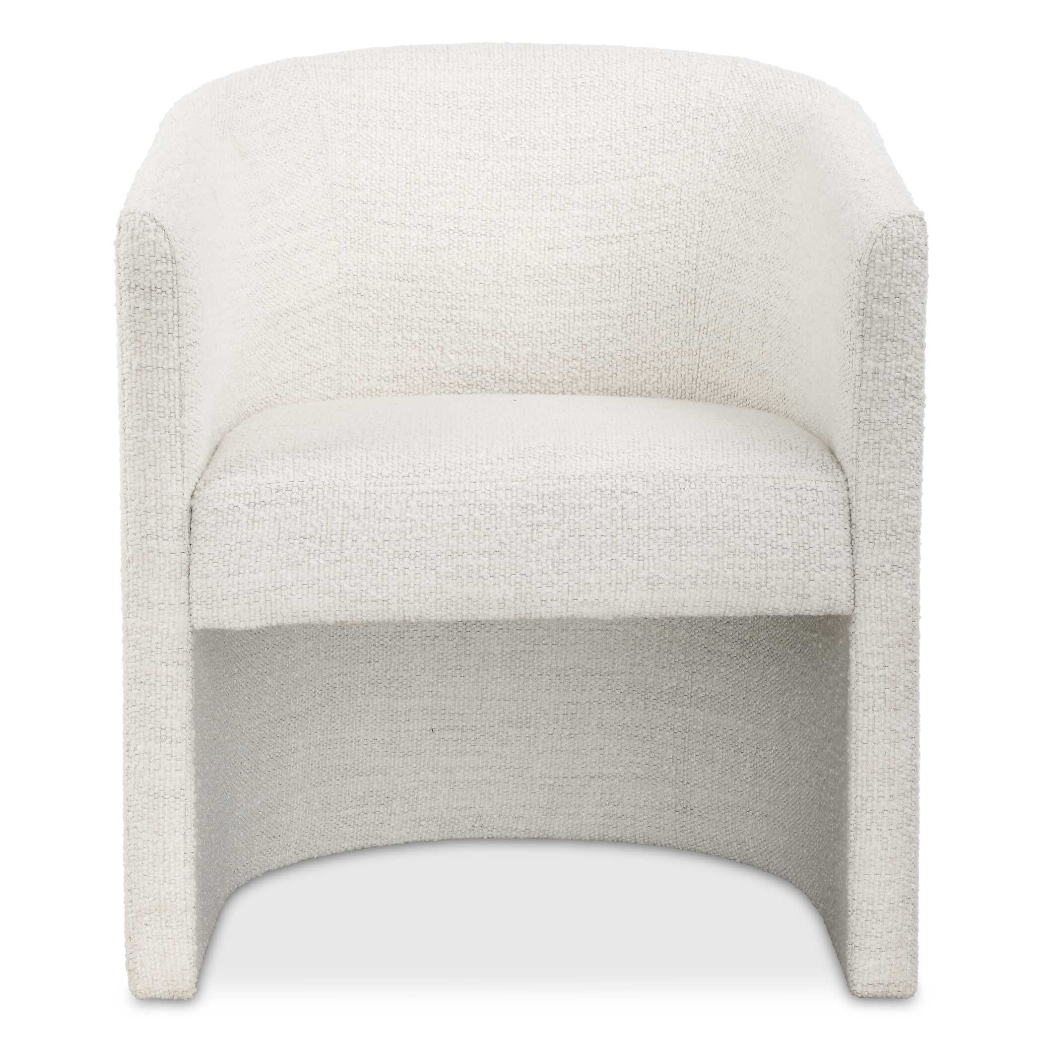Encompass White Fabric Dining Chair