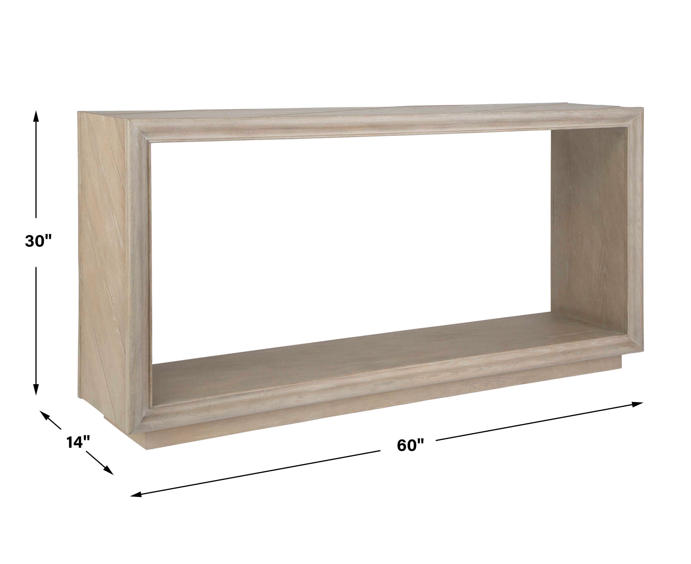 Prism Light Oak Console Table