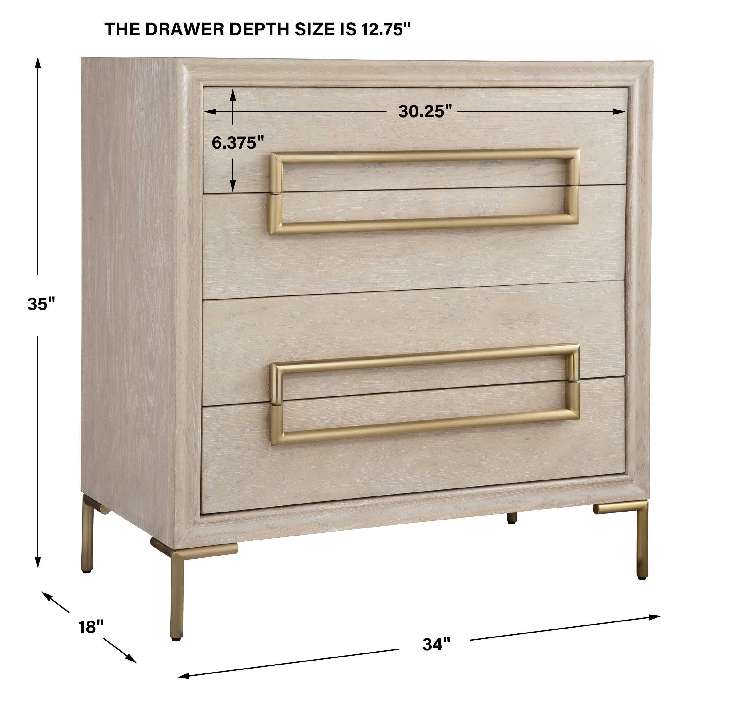 Alessia Light Oak Accent Chest
