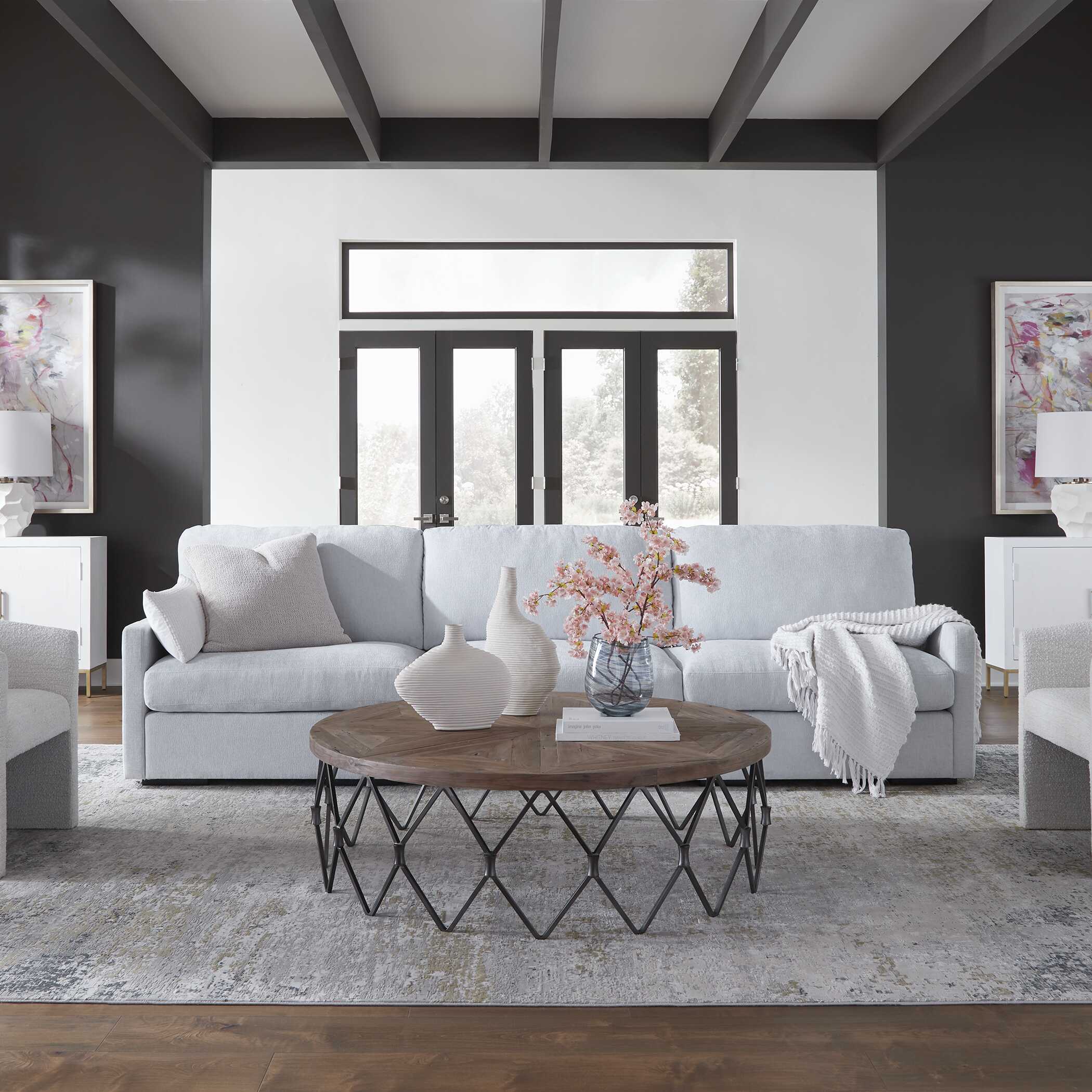 Refuge Cloud Blue Left Arm Facing Sofa