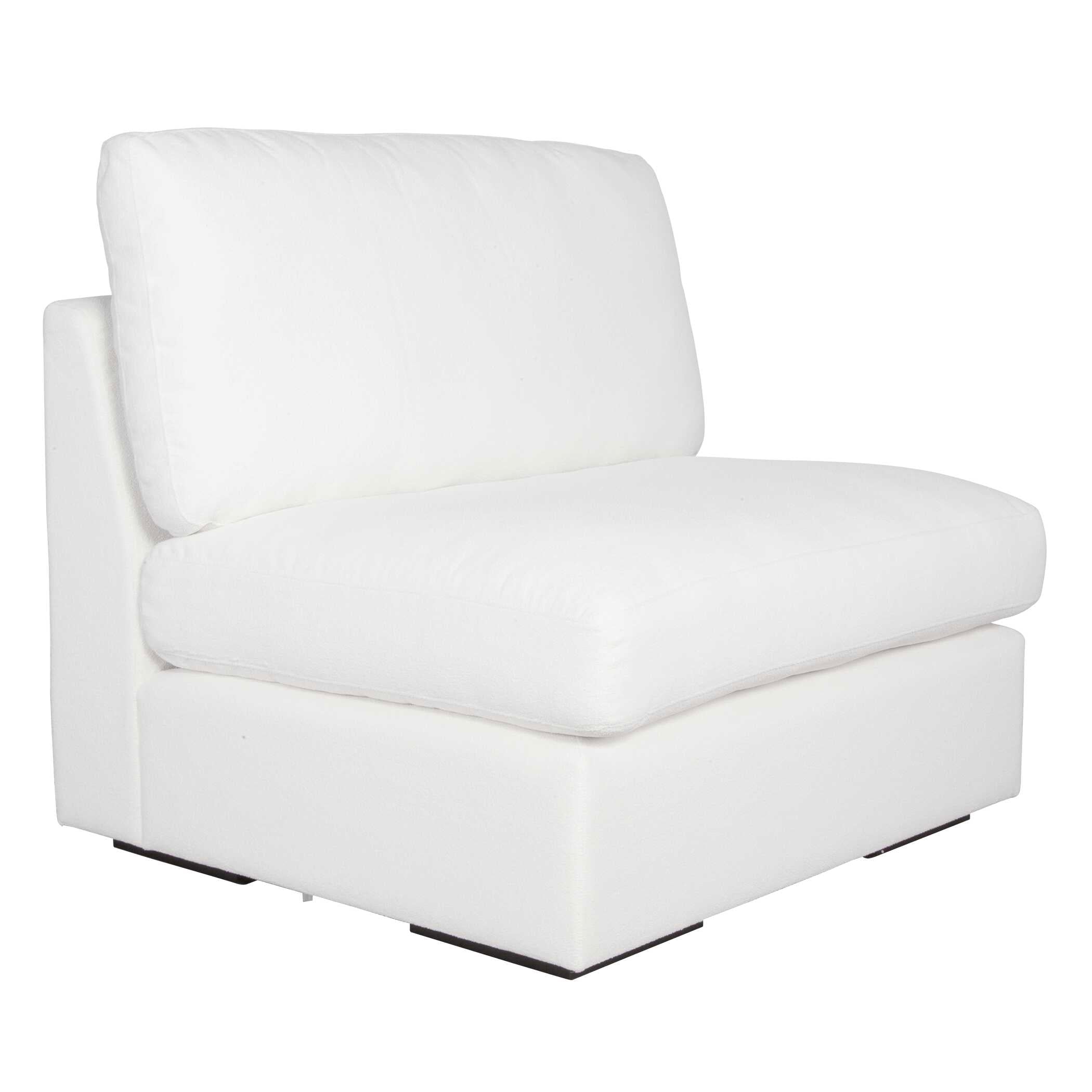 Refuge Armless Arctic White Sofa