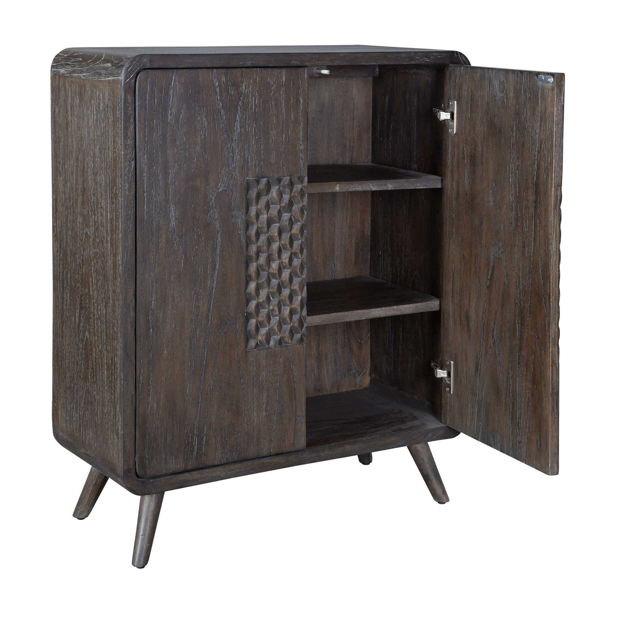 Hausen 2 Door Mid-Century Cabinet