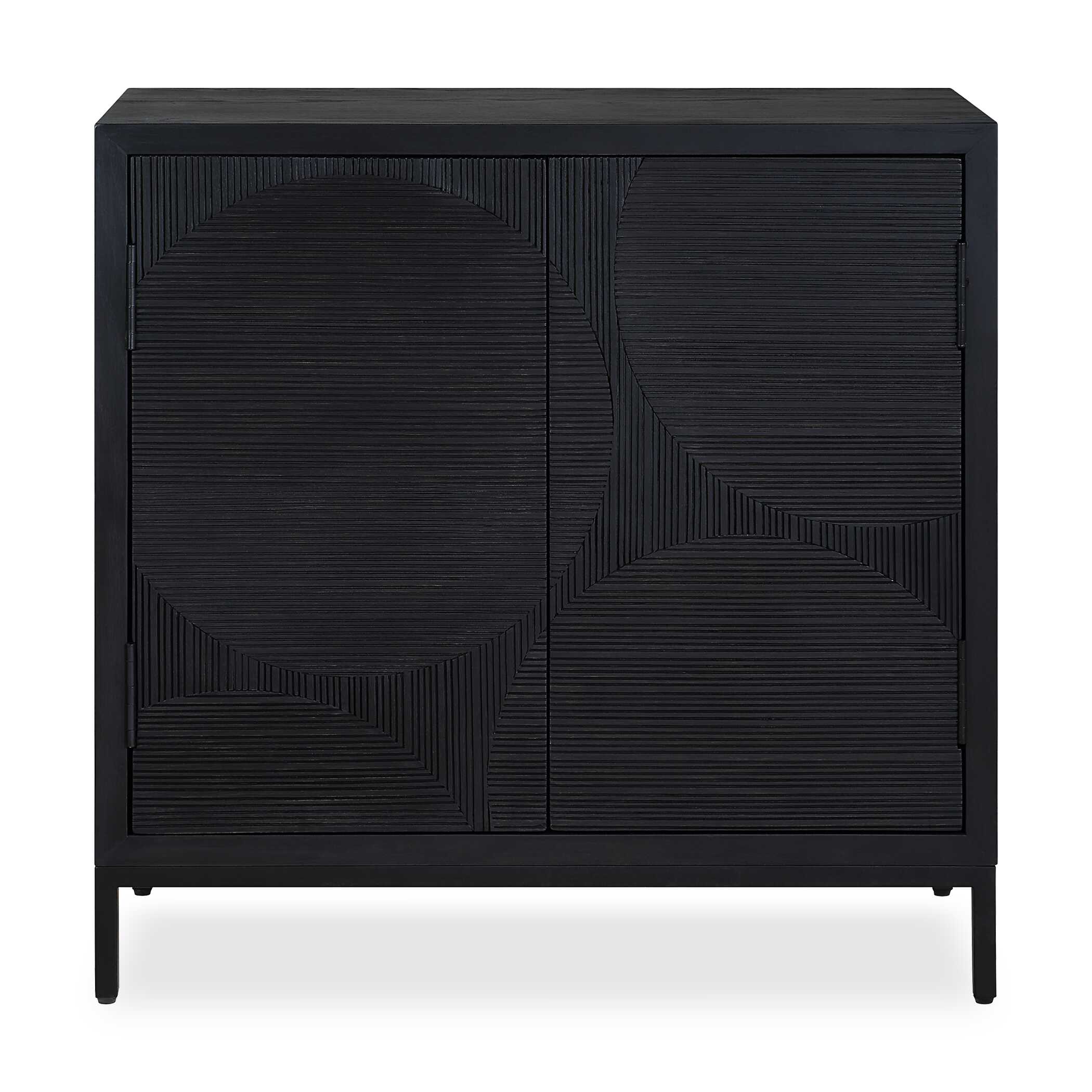 Beswick Black 2 Door Cabinet