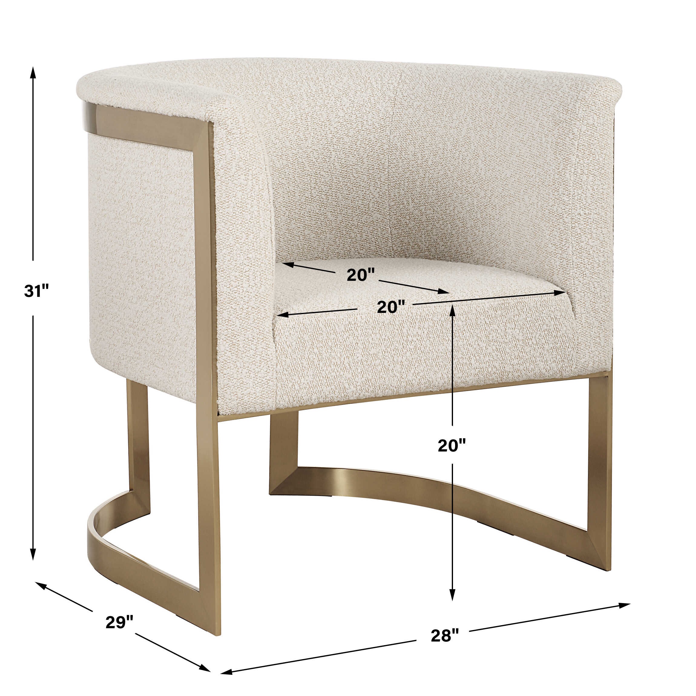 Bellina Plush Barrel Chair