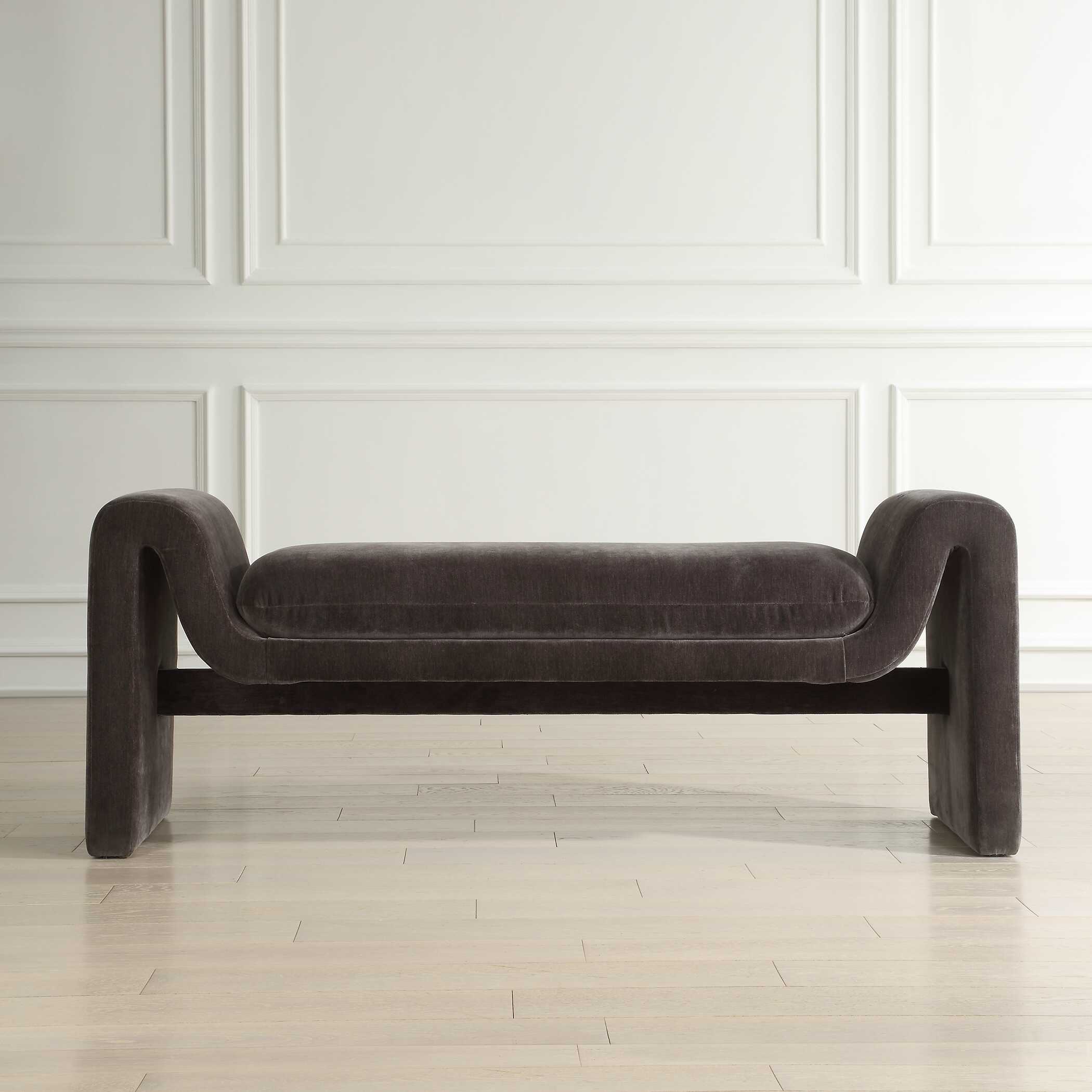 Manson Modern Charcoal Bench