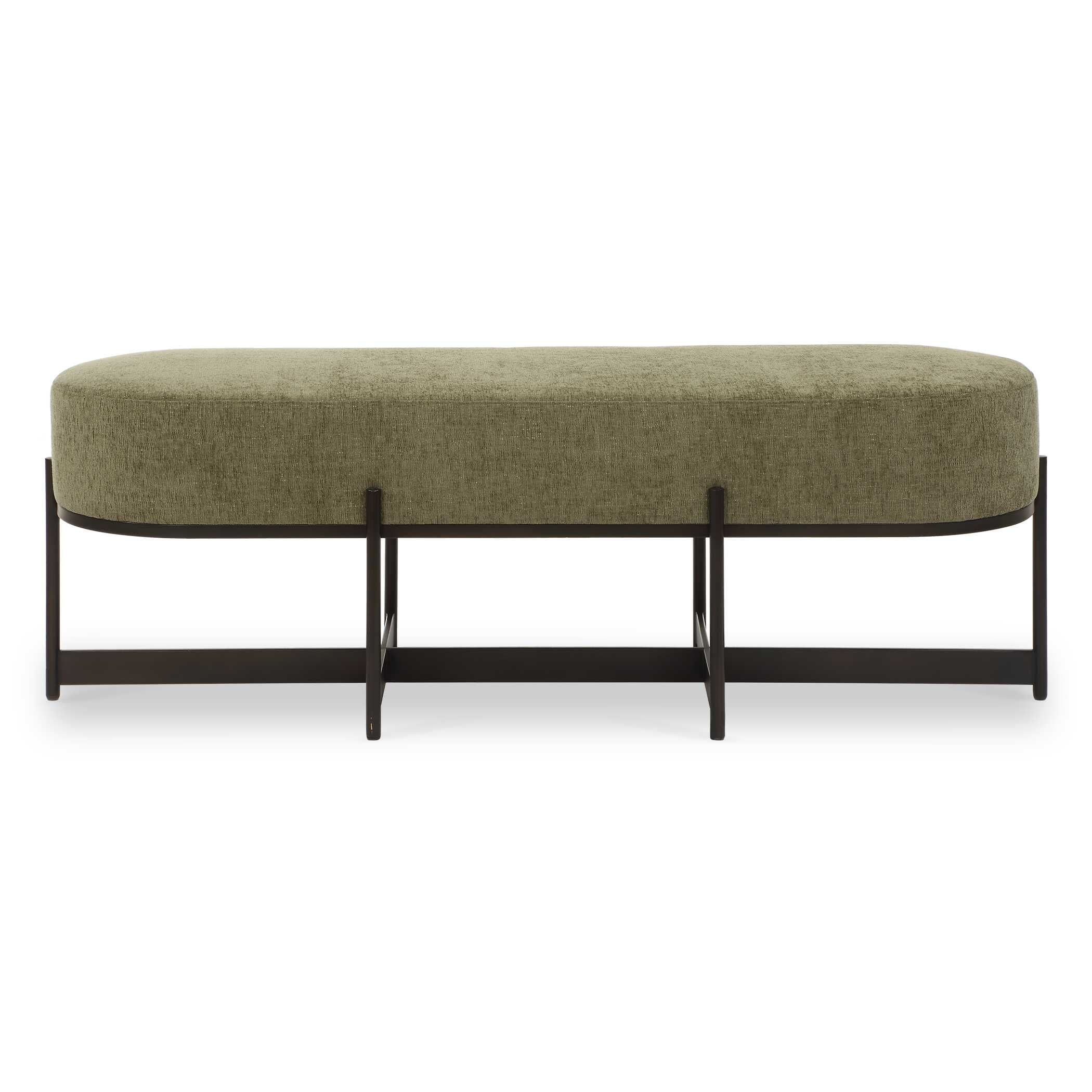 Merino Moss Fabric Bench