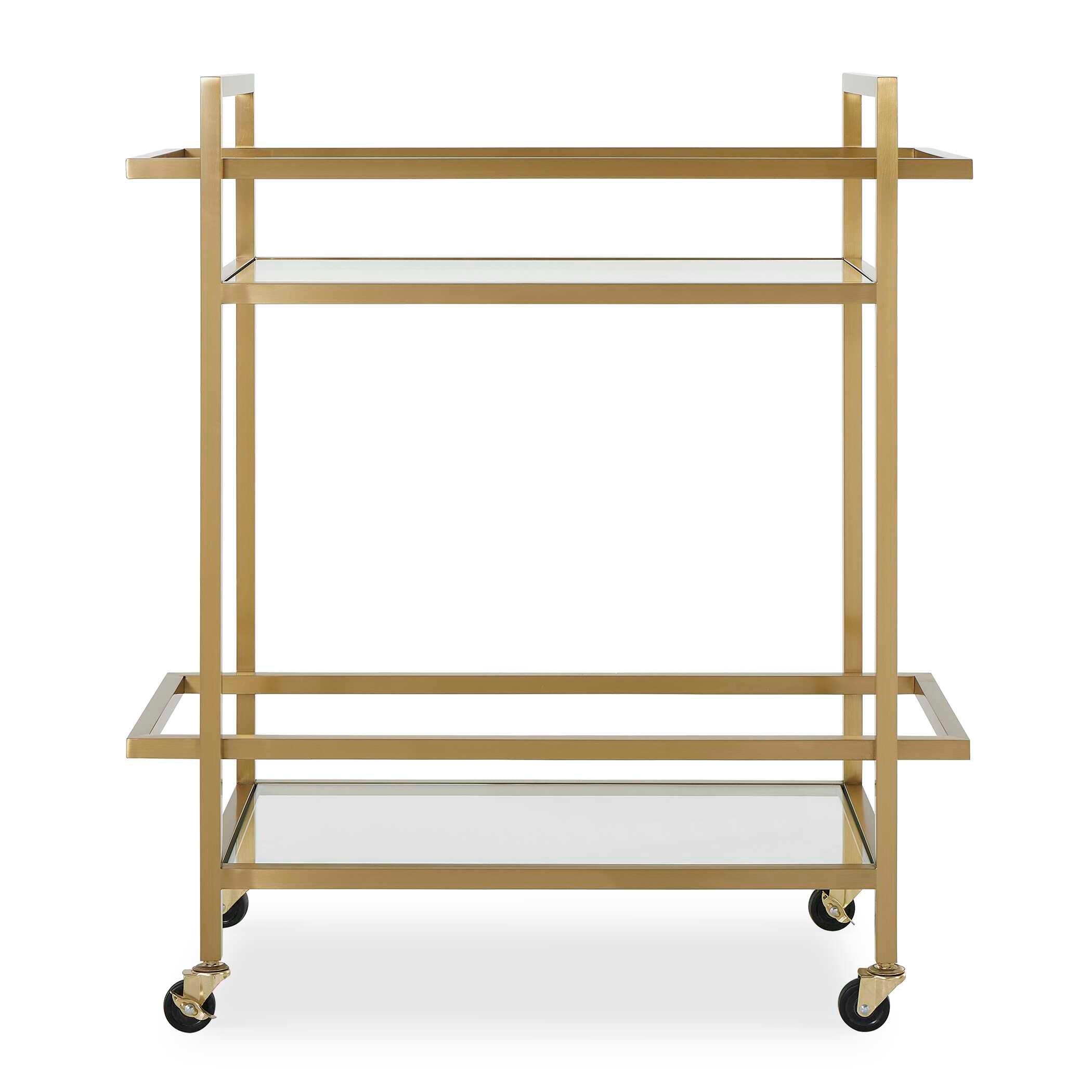 Erena Brass Bar Cart