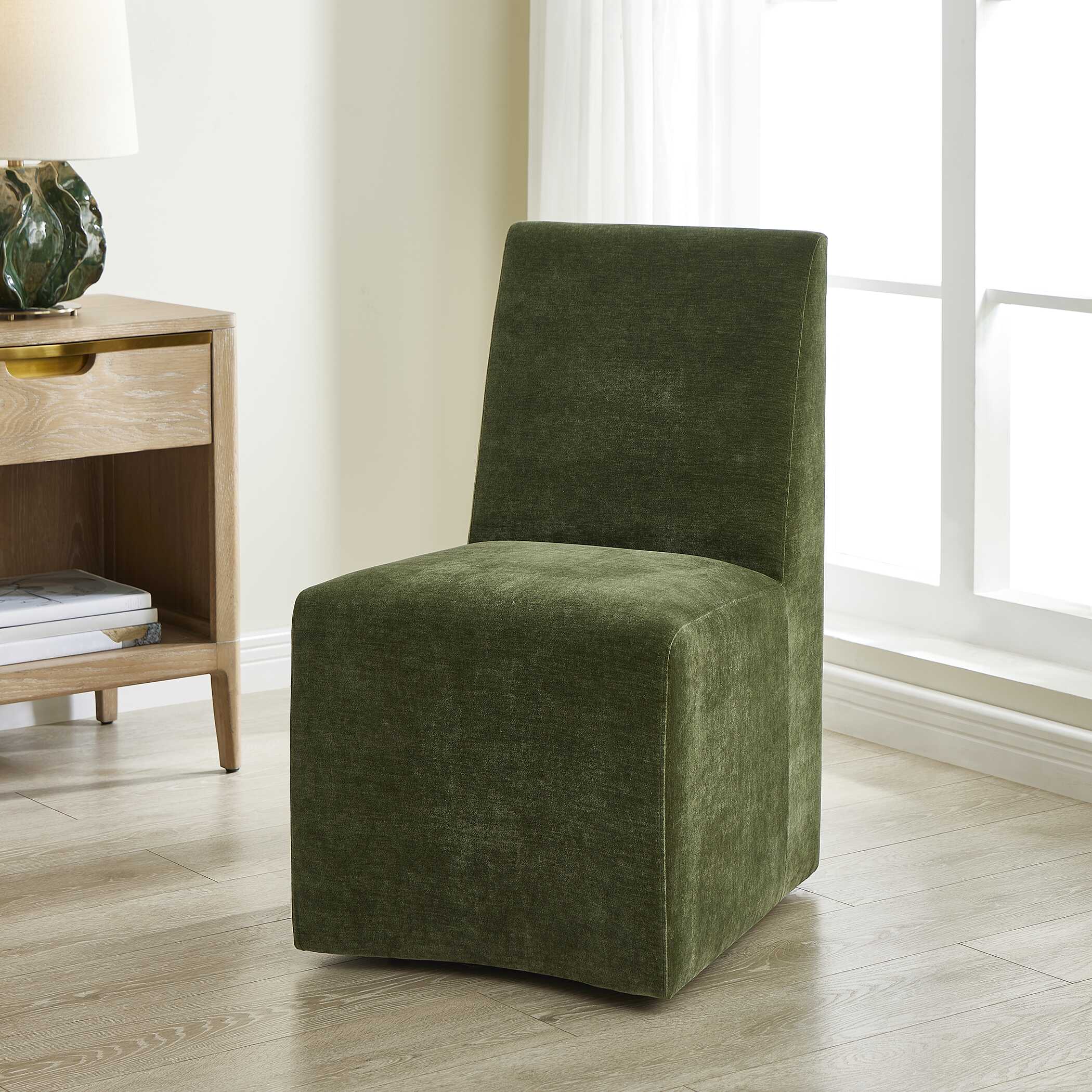 Moro Armless Moss Dining Chair