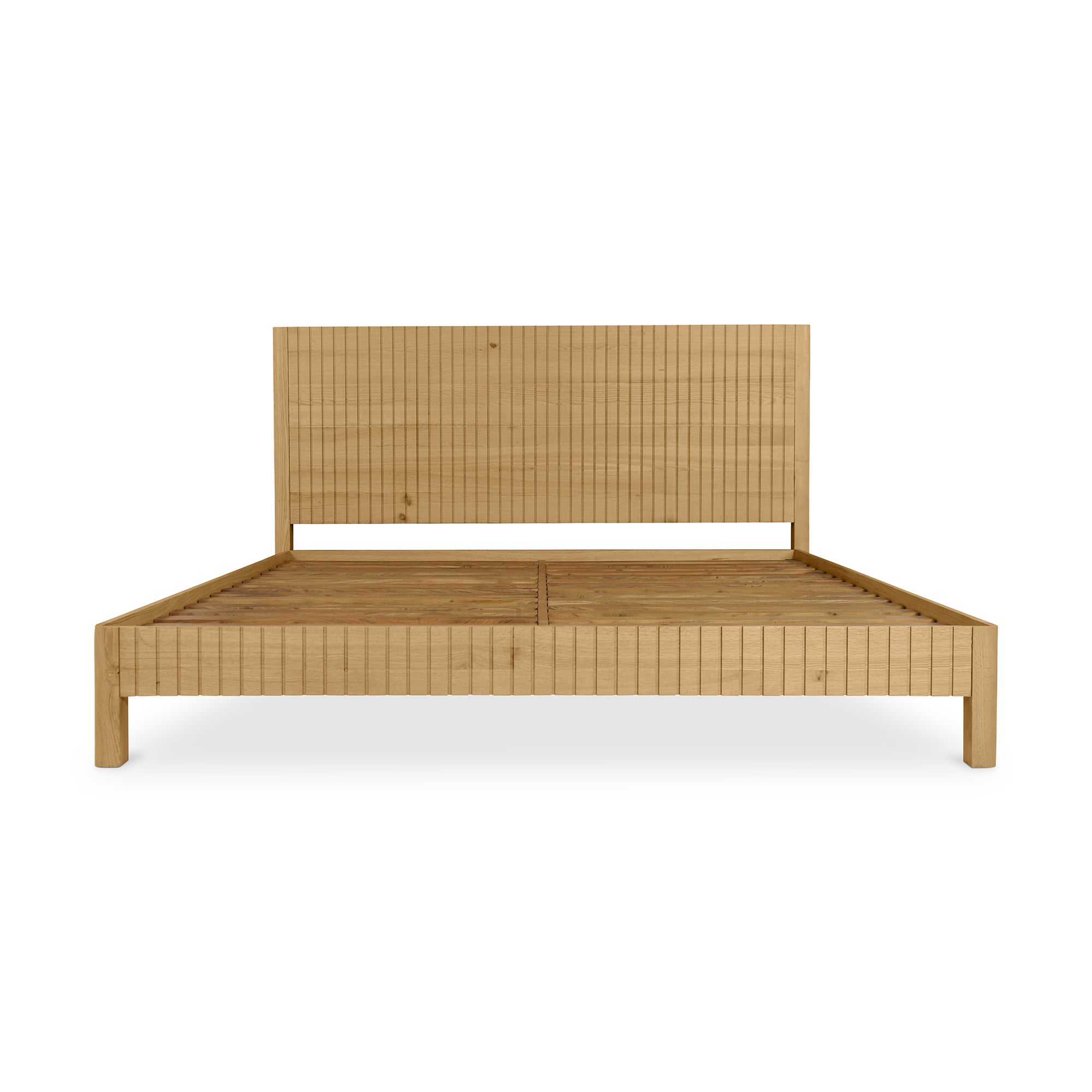 Povera Queen Bed Natural Oak