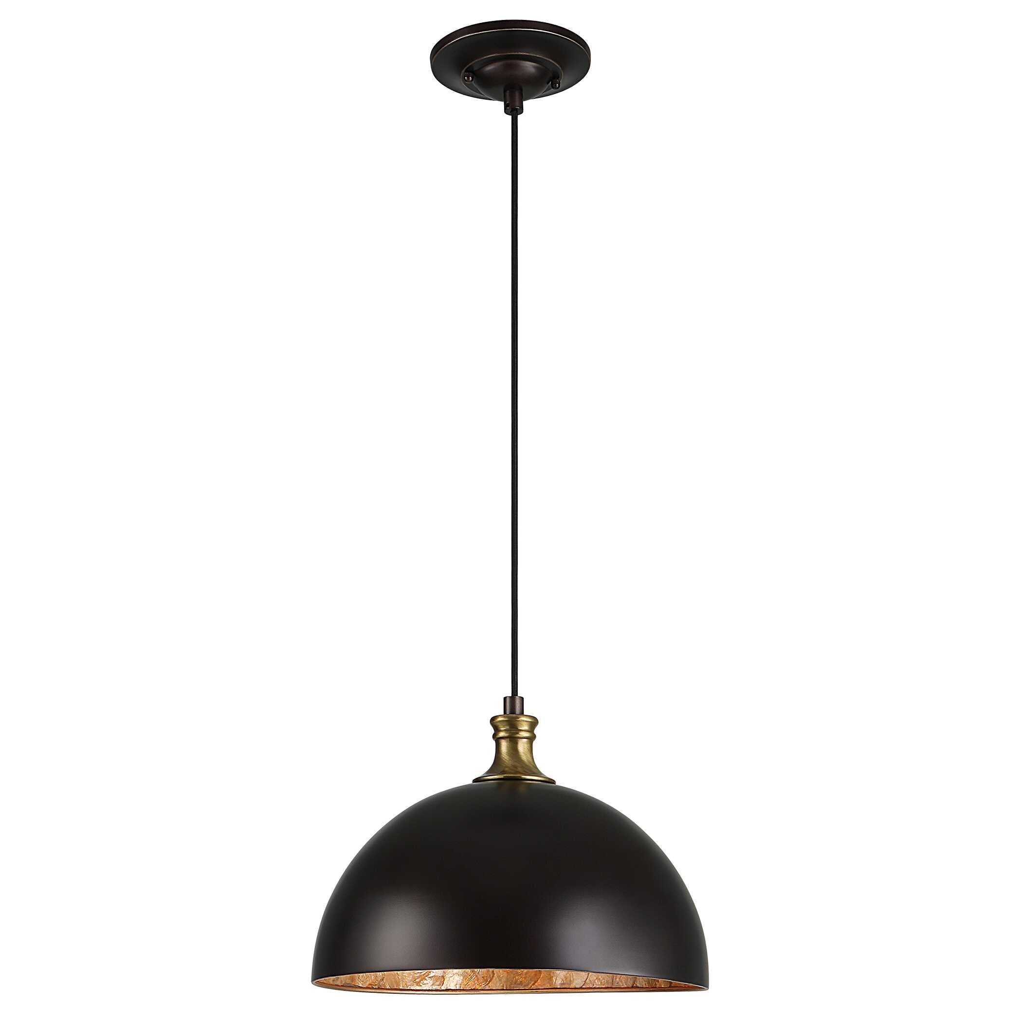Placuna 1 Light Bronze Pendant