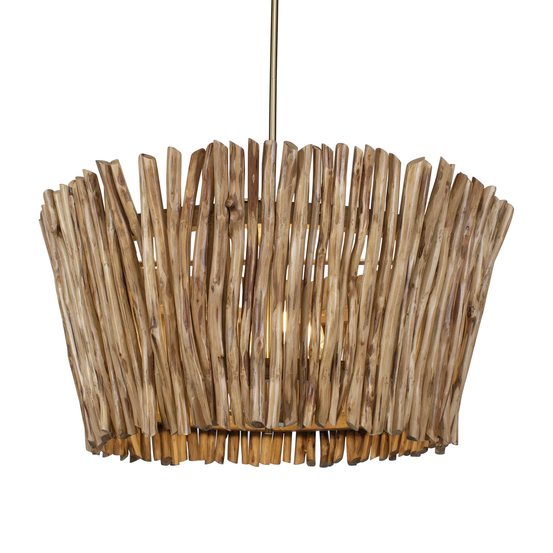 Rhea 4 Light Wood Branch Chandelier