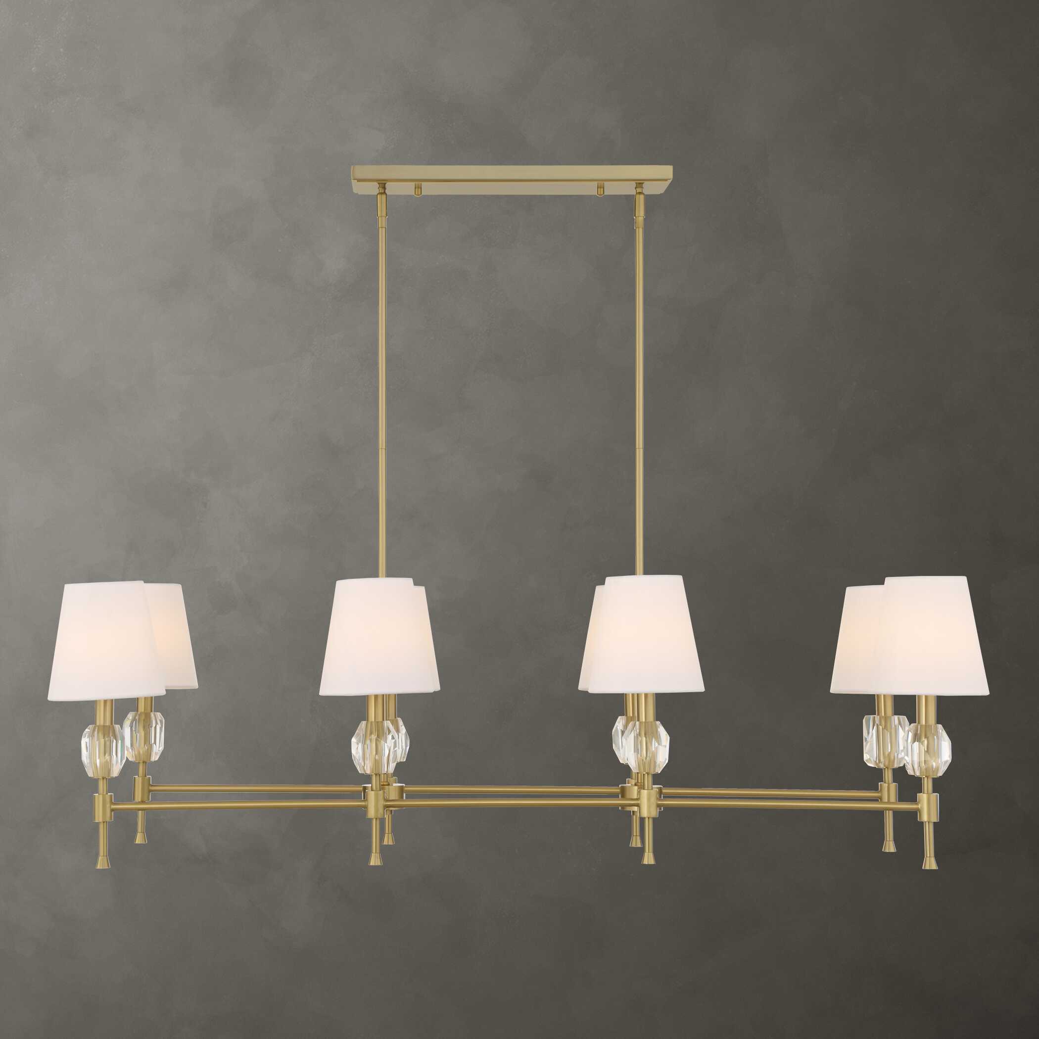 Arques 8 Light Linear Chandelier