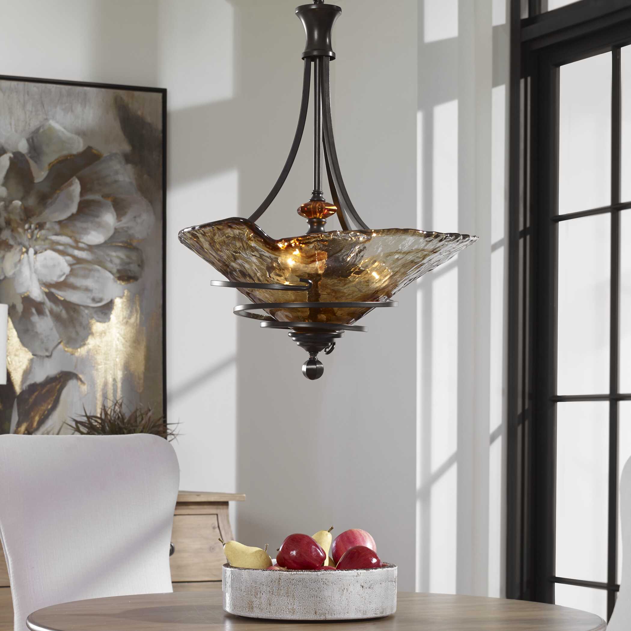 Vitalia 3 Light Oil Rubbed Bronze Pendant