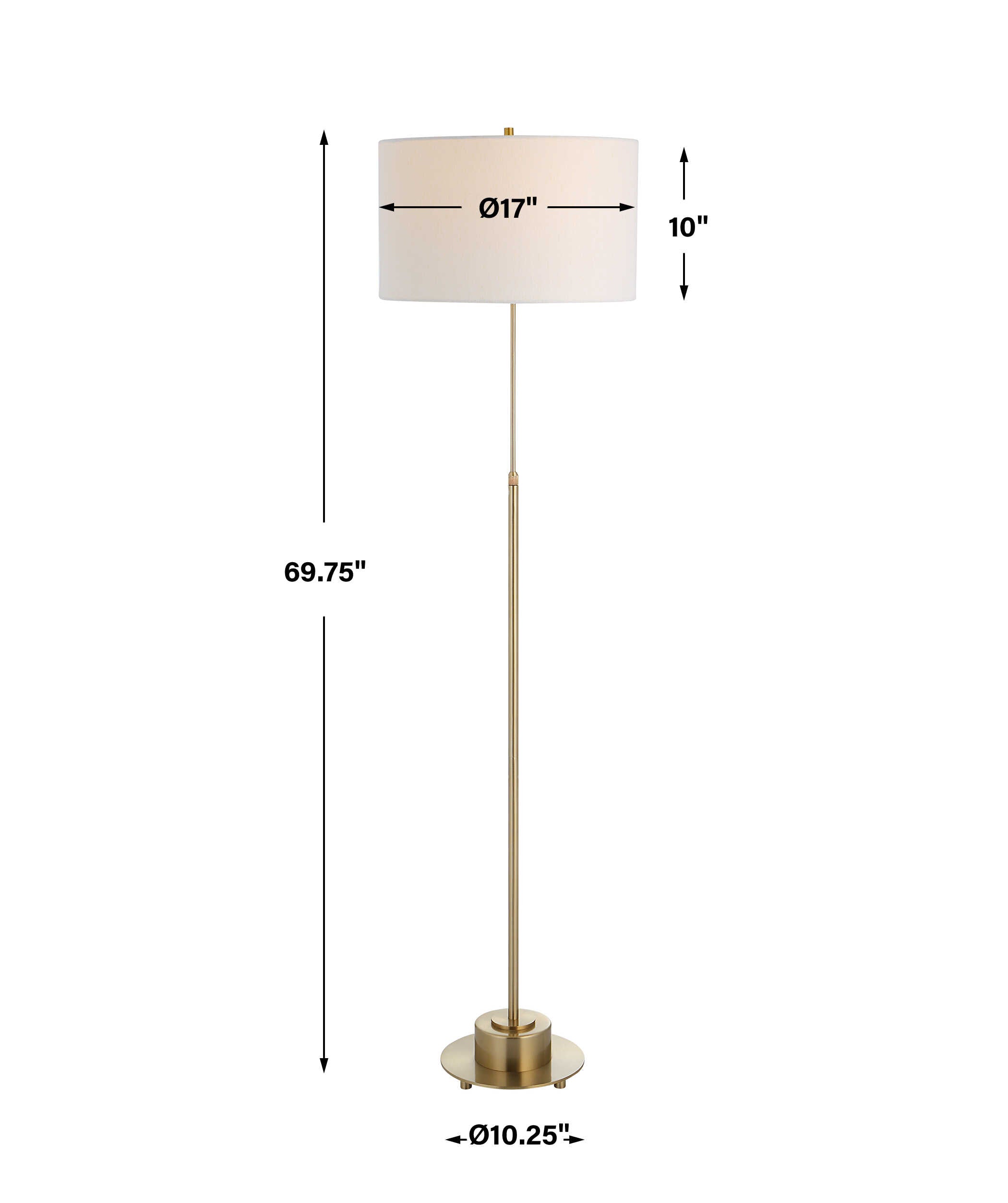 Prominence Brass Floor Lamp