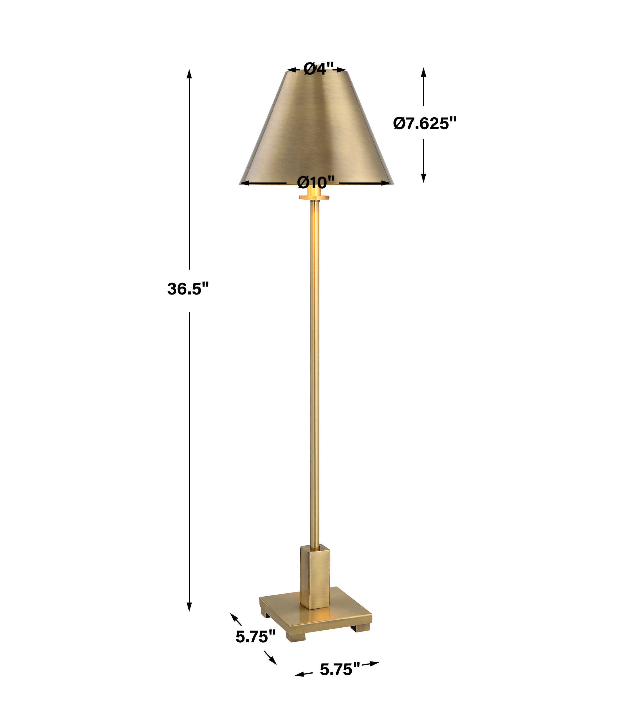Pilot Brass Buffet Lamp