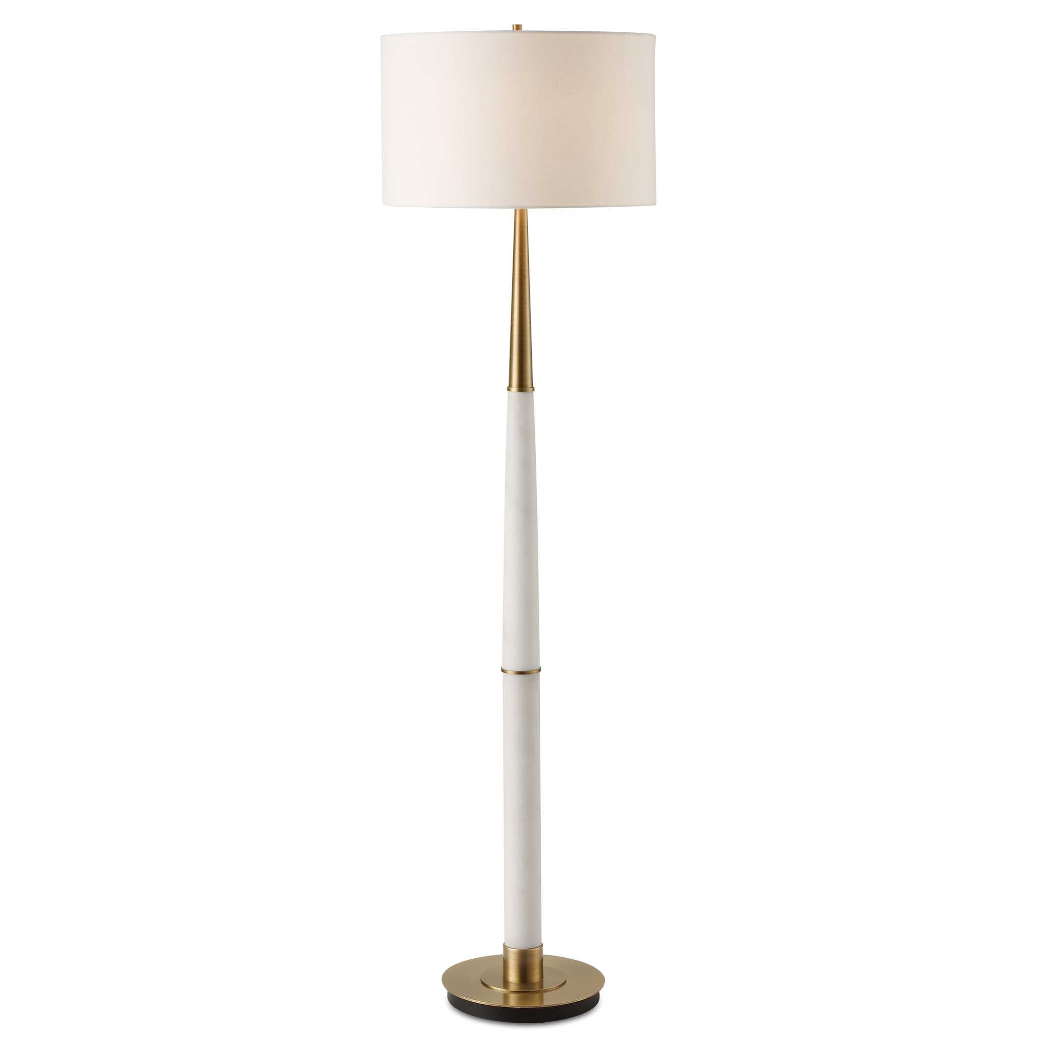 Faro White Marble Floor Lamp