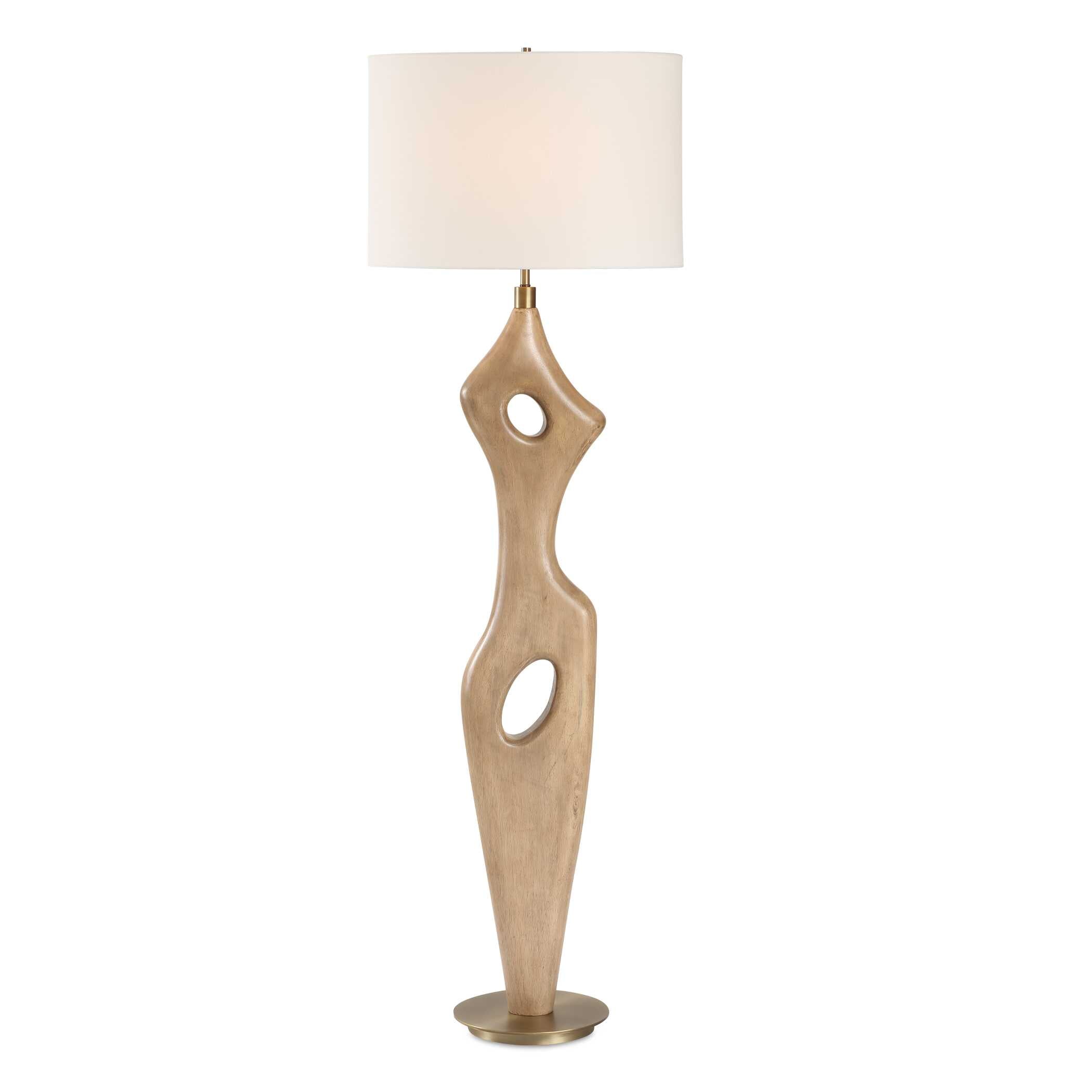 Almyra Solid Wood Floor Lamp