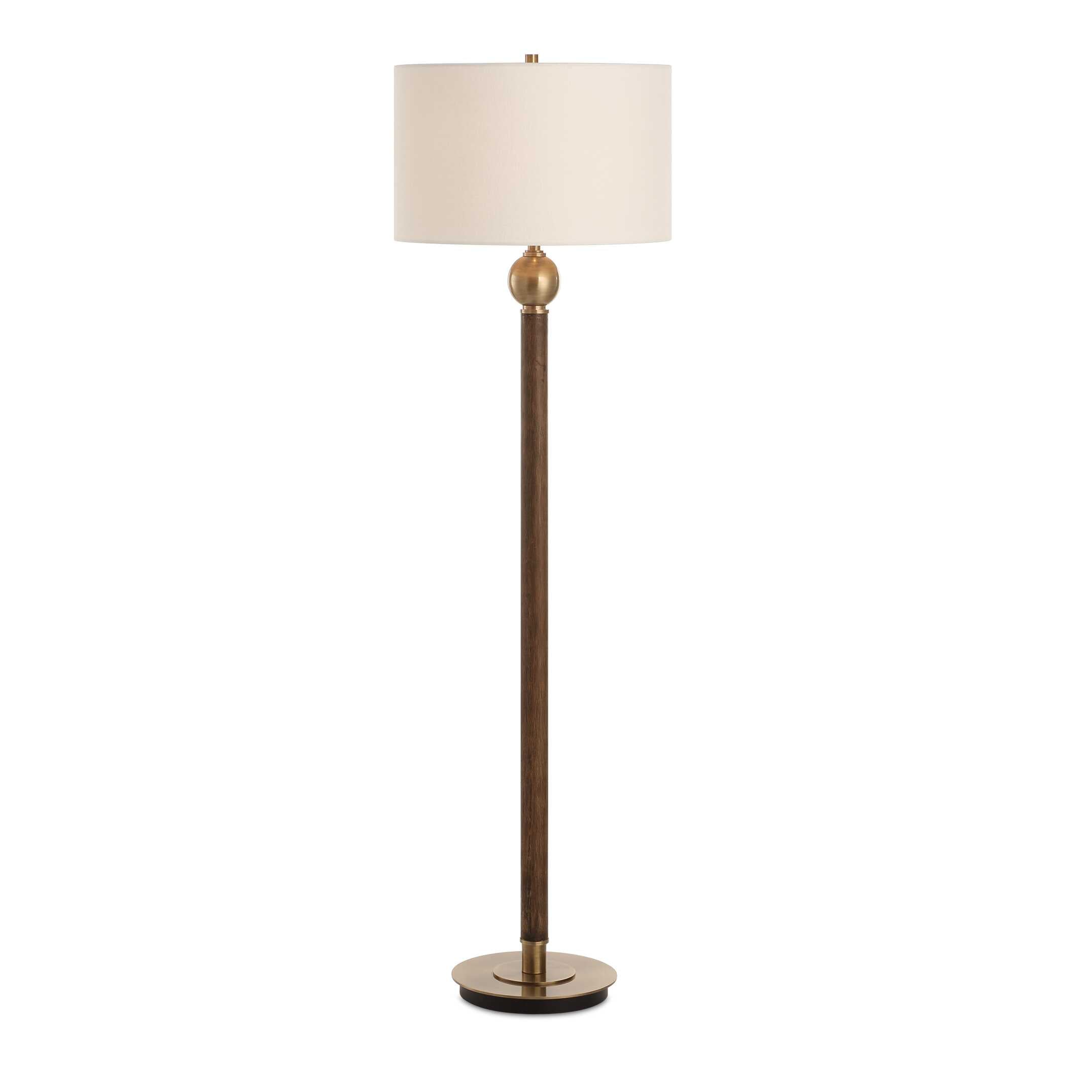 Keros Dark Oak Floor Lamp