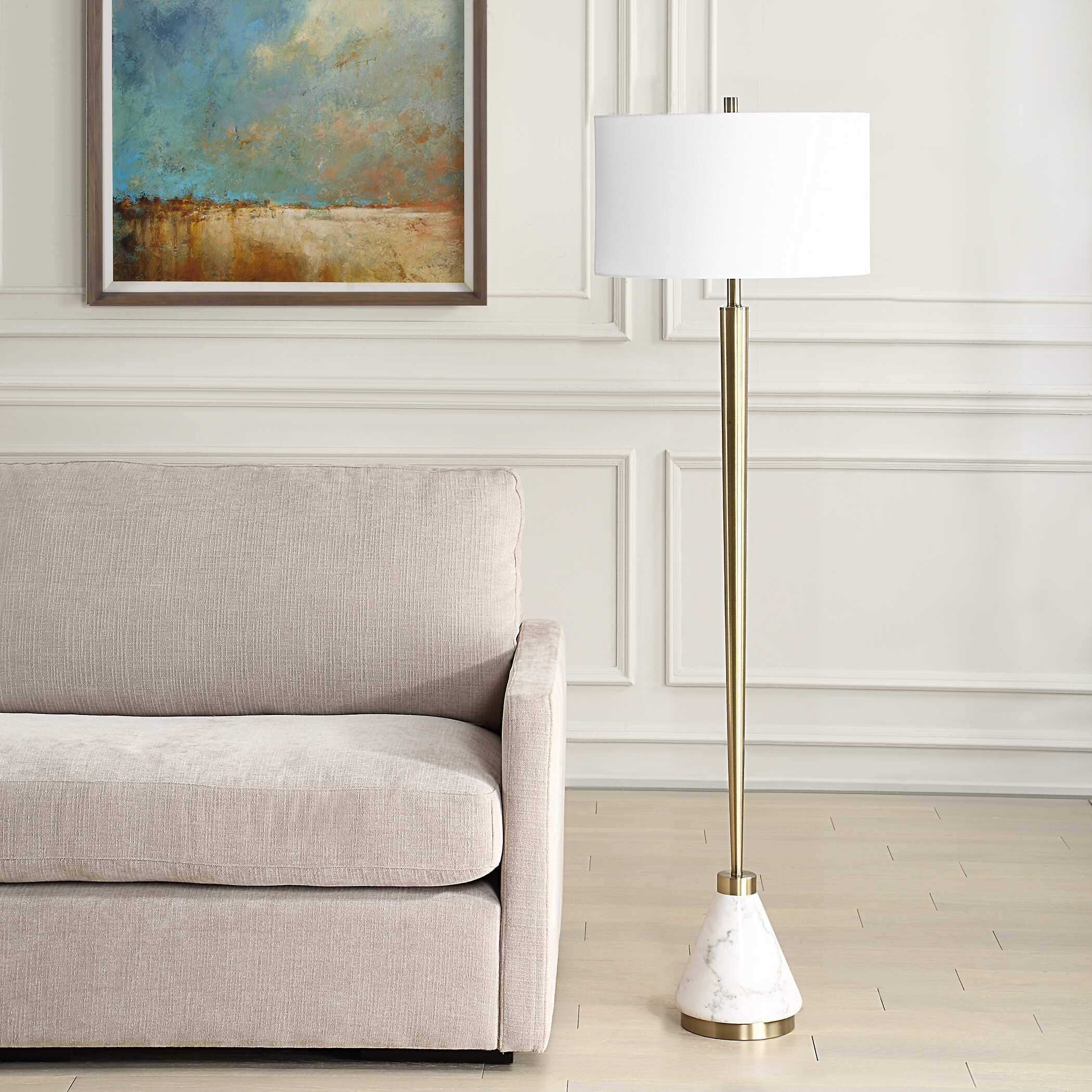 Curran Tapered Metal Floor Lamp