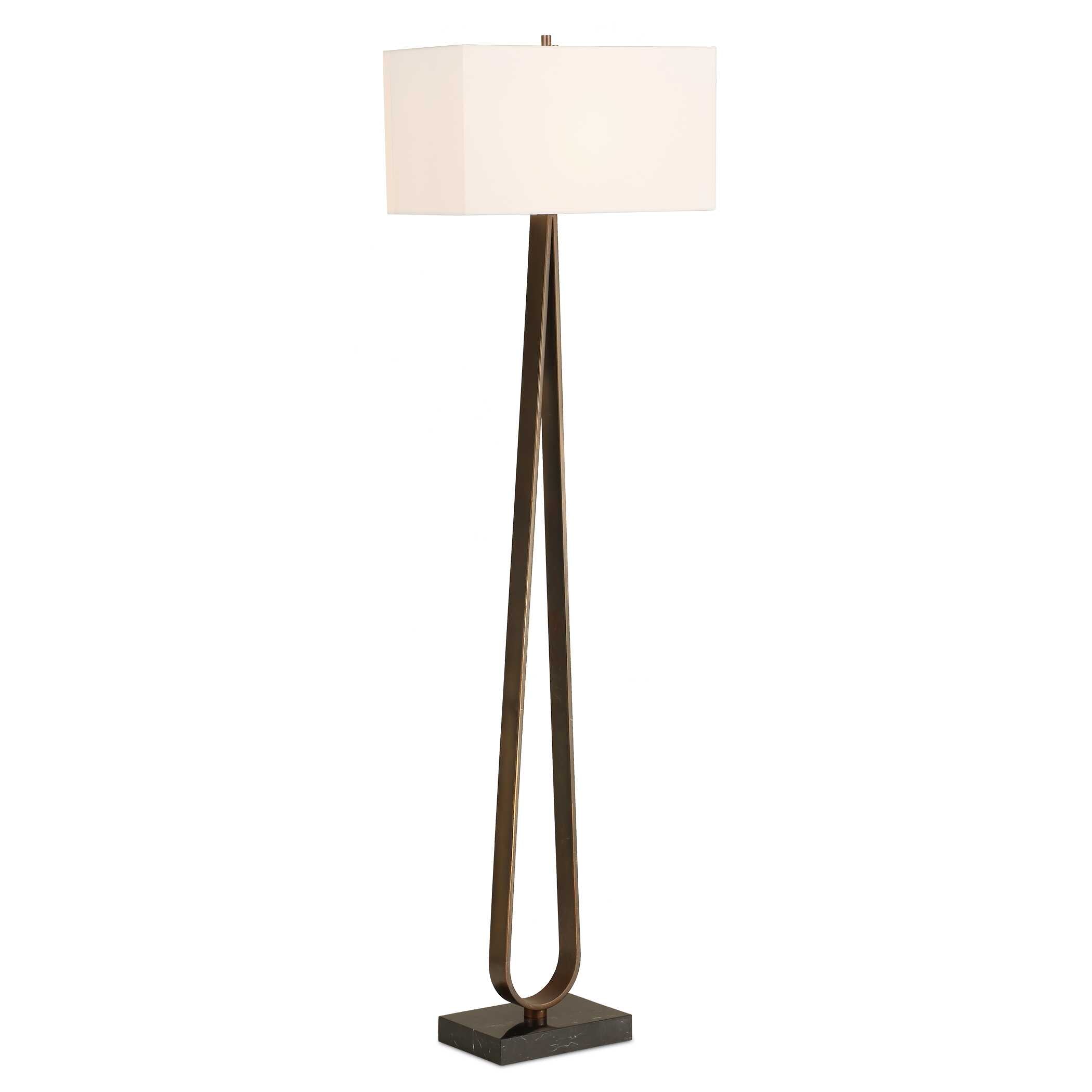 Galloway Minimalist Bronze Floor Lamp