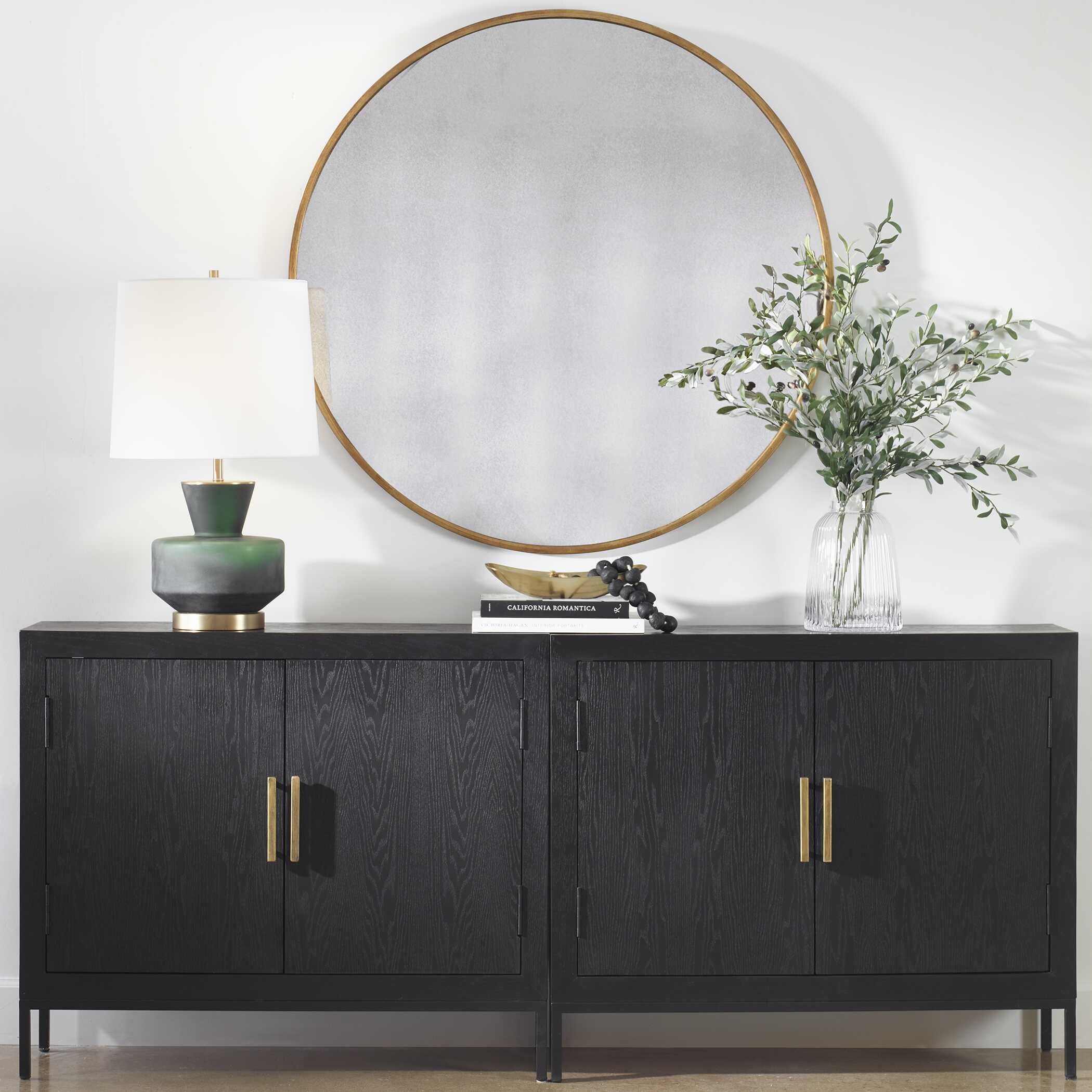 Junius Round Gold Mirror