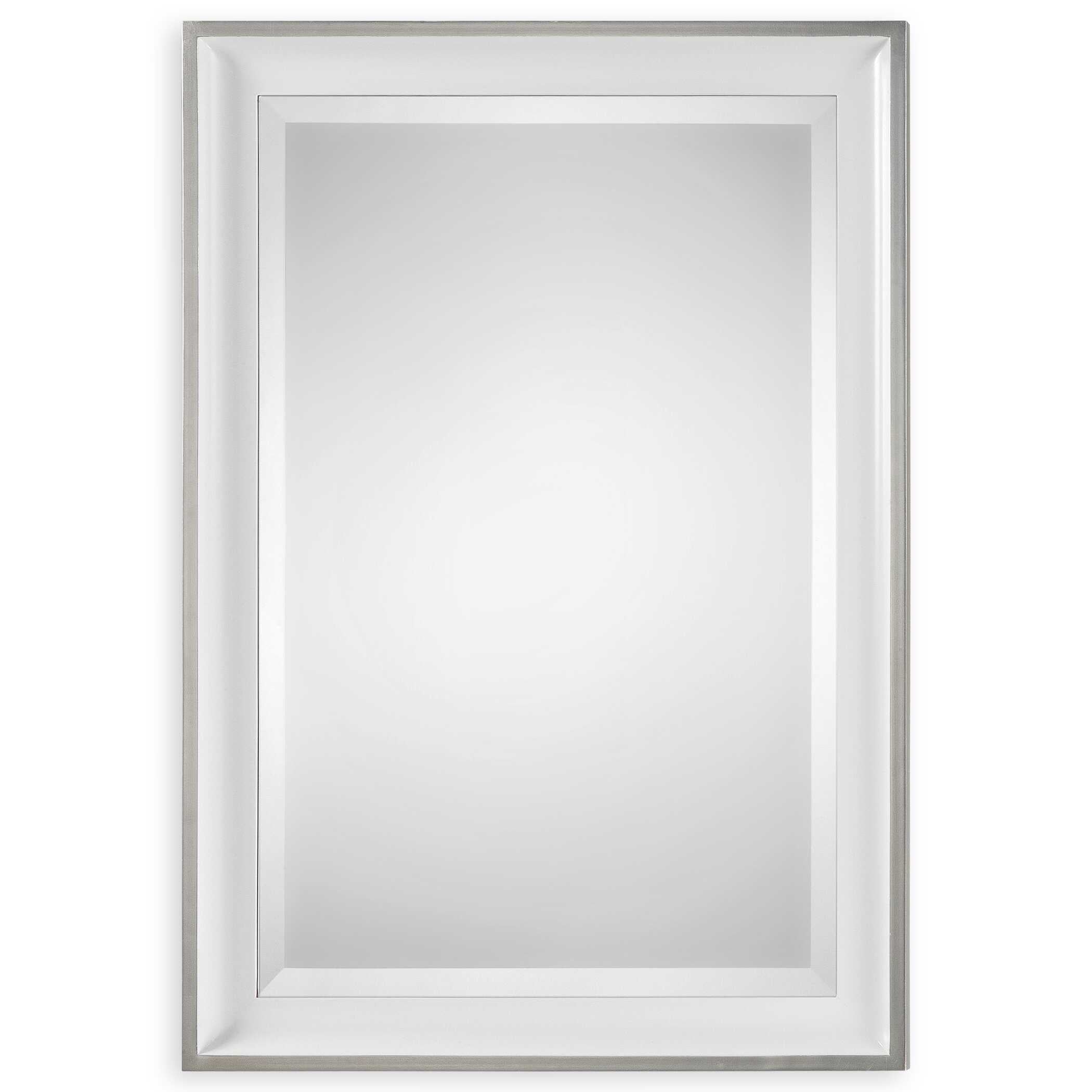 Lahvahn White Silver Mirror