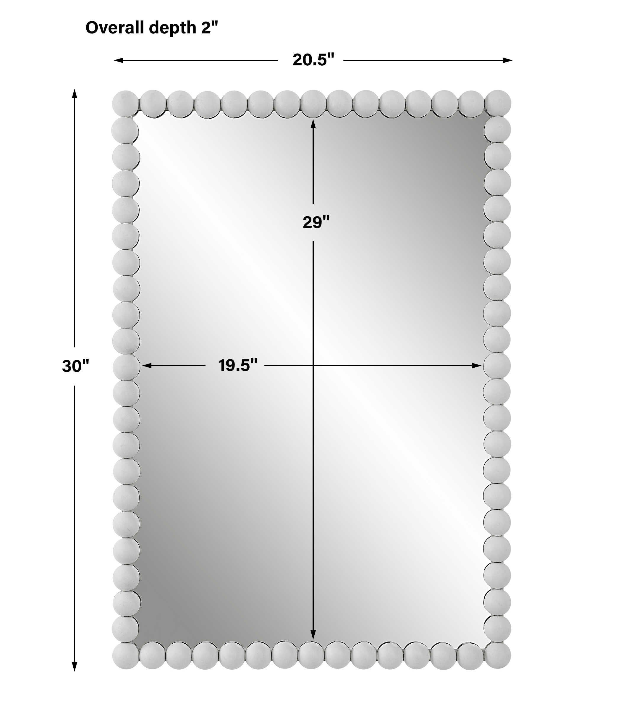 Serna White Vanity Mirror