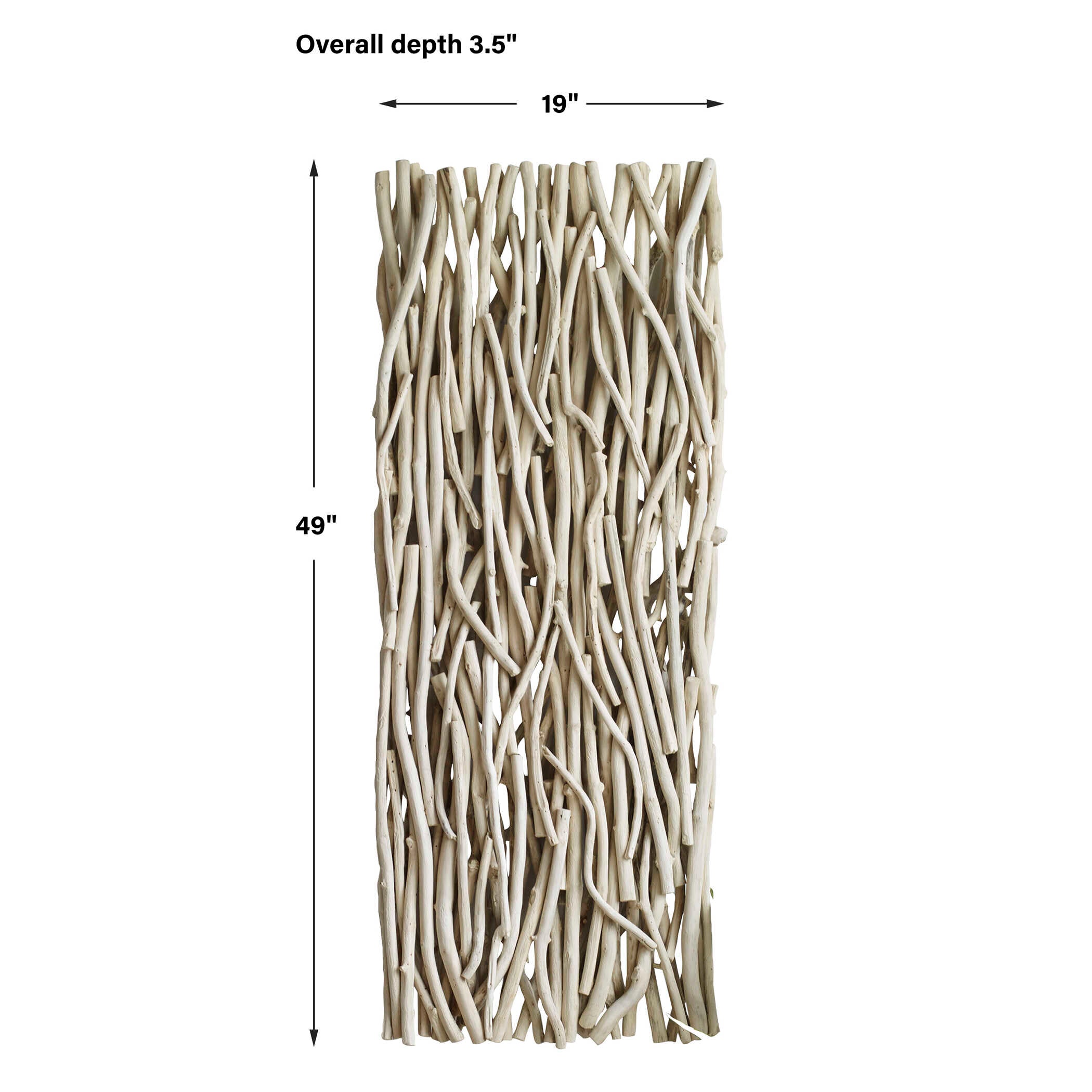 Gathered Teak Bleached Wood Wall Decor