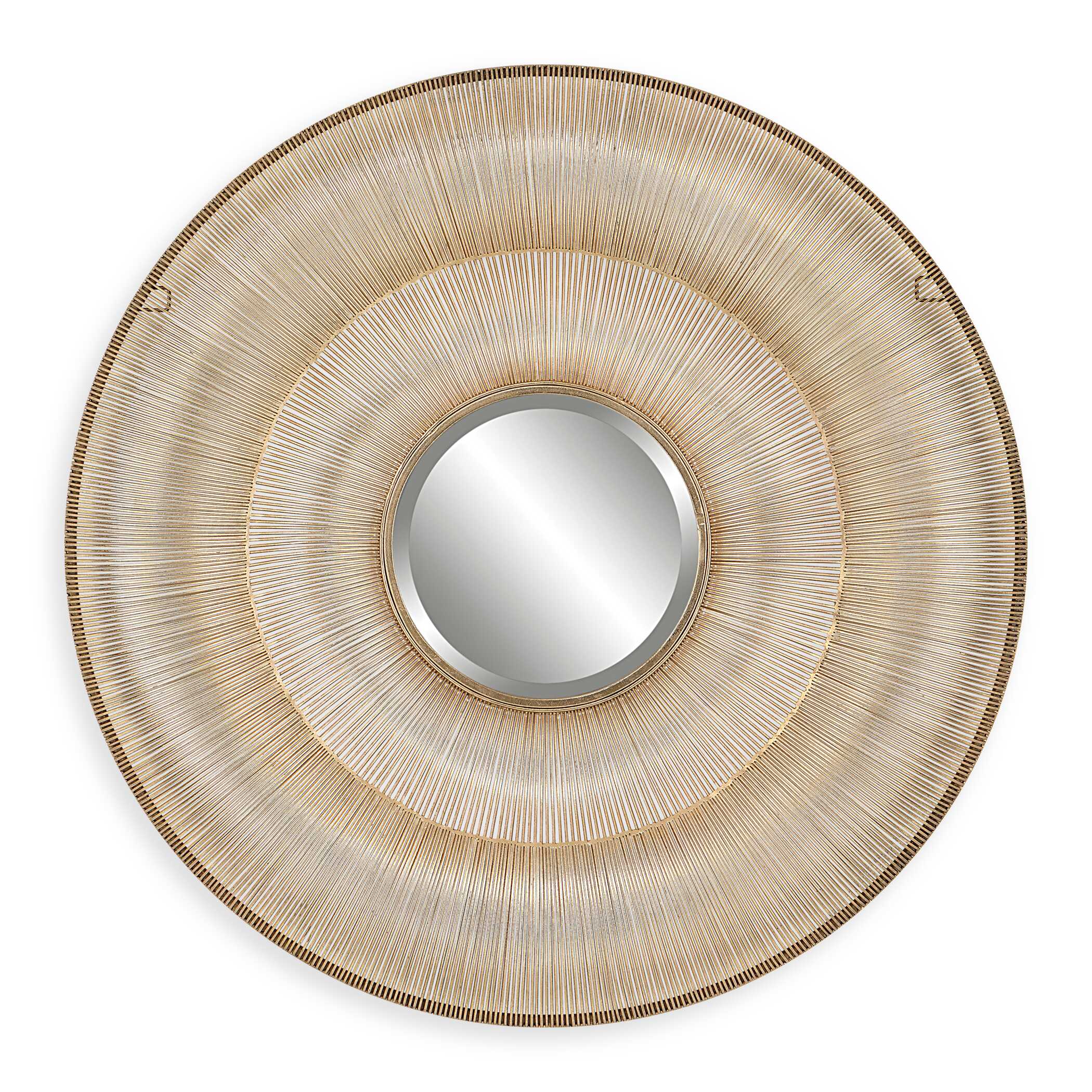 Bauble Round Gold Mirror