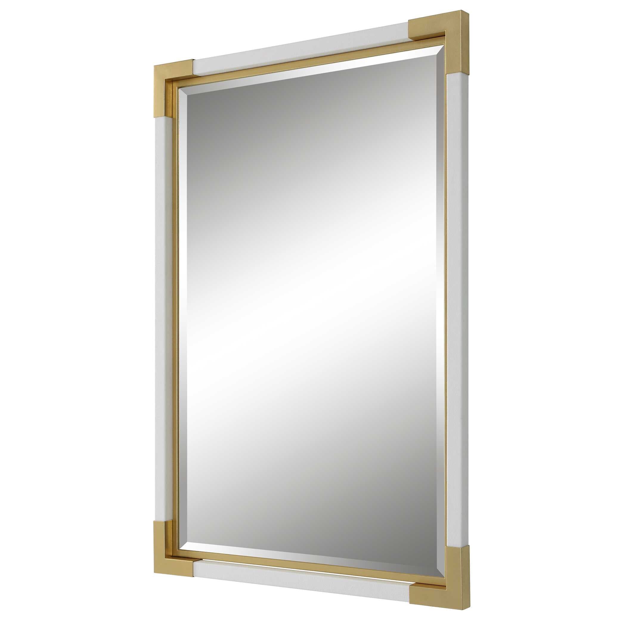 Malik White & Gold Mirror