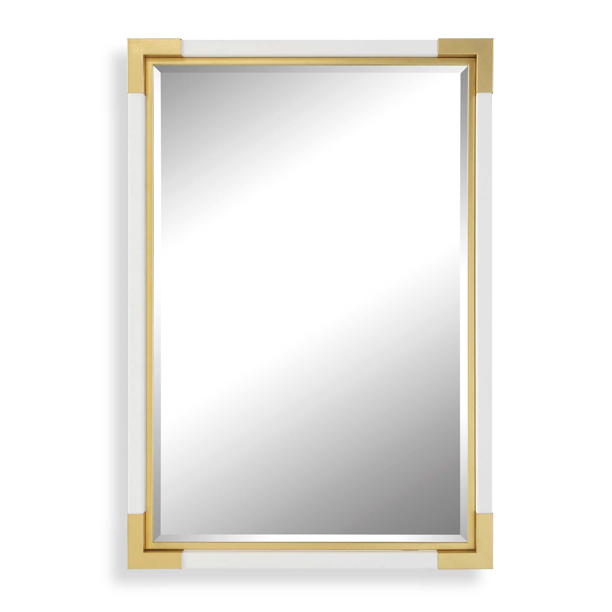 Malik White & Gold Mirror