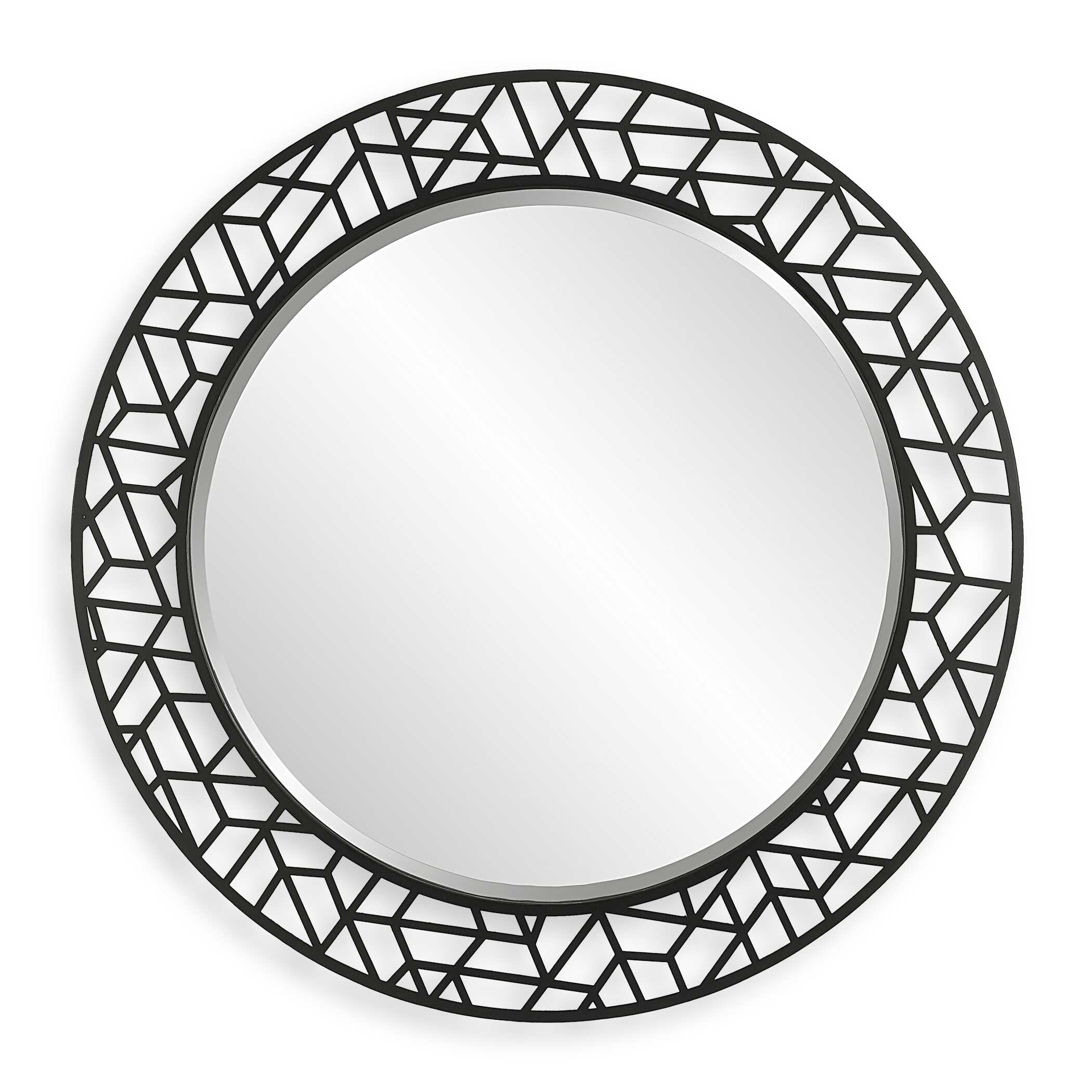 Mosaic Metal Round Mirror