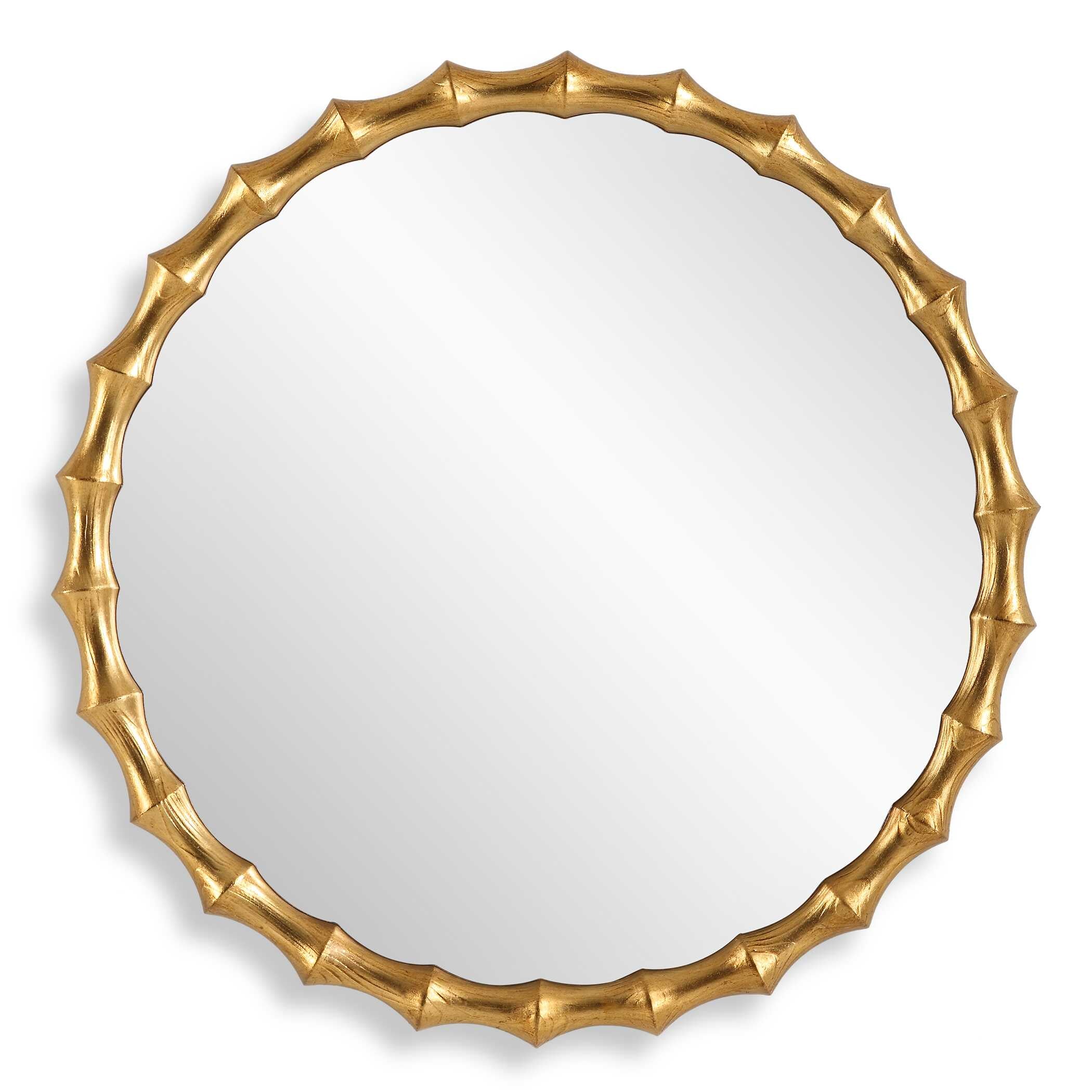 Nacala Round Gold Mirror