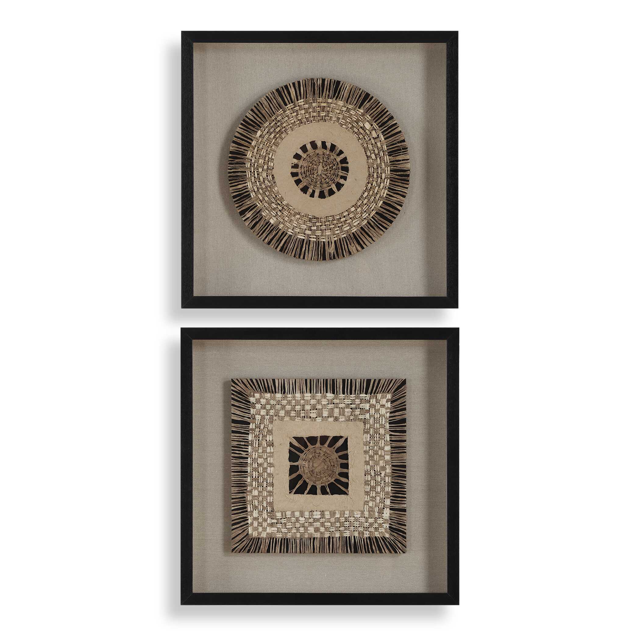 Intertwine Knit Paper Shadow Box Set/2