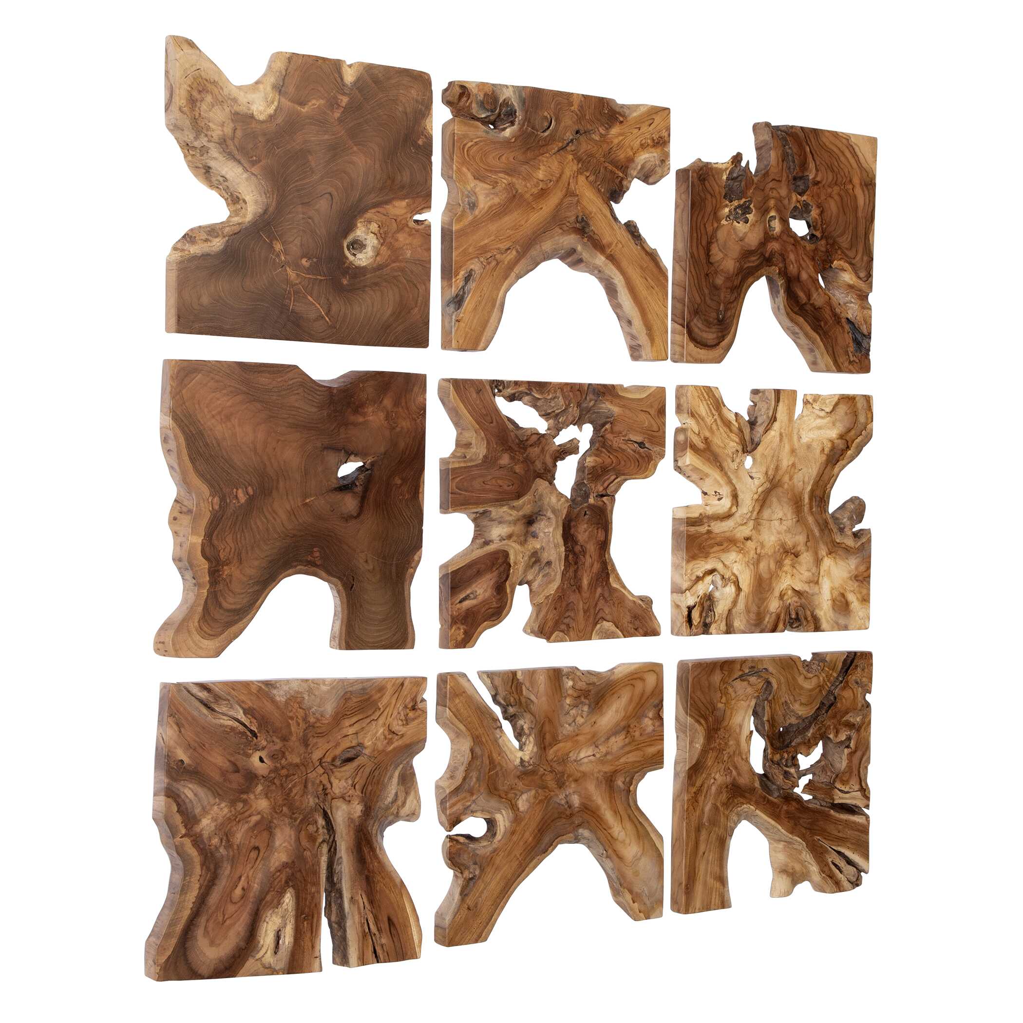 Talia Wood Wall Decor Set/9