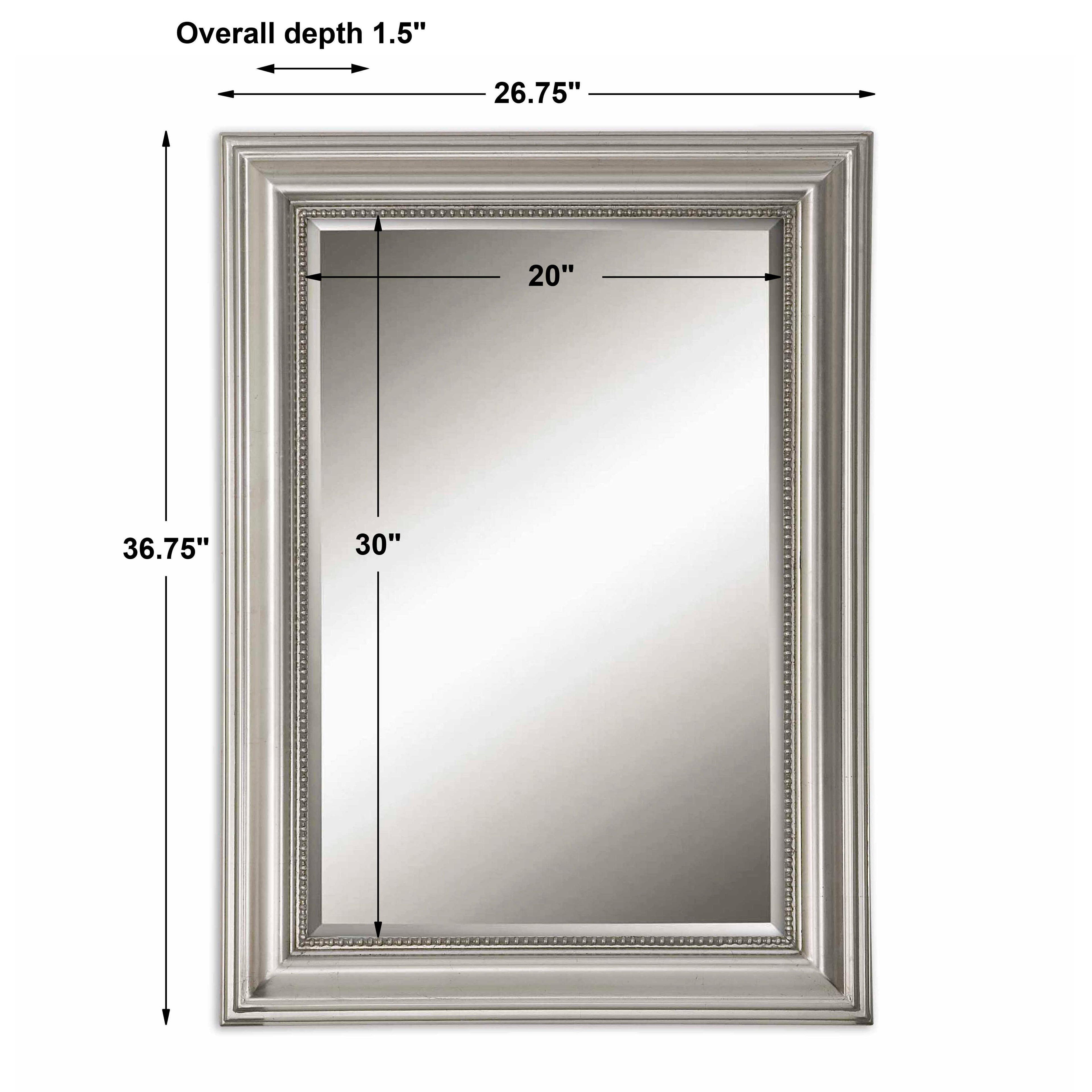 Stuart Silver Beaded Mirror