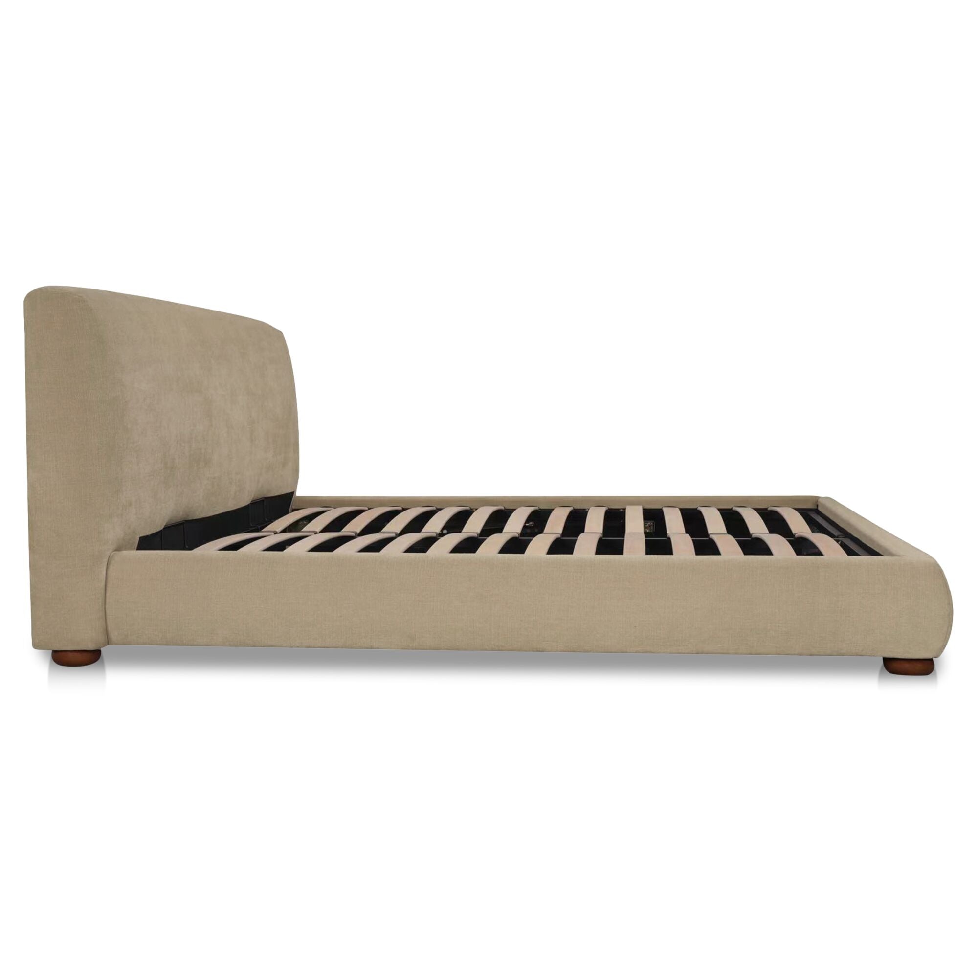 Beau King Storage Bed Warm Beige